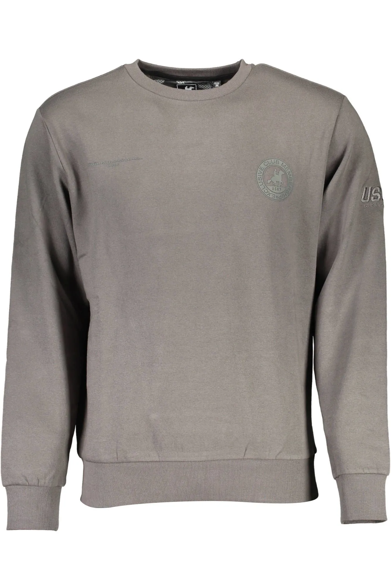 U.S. Grand Polo Gray Cotton Men Sweater