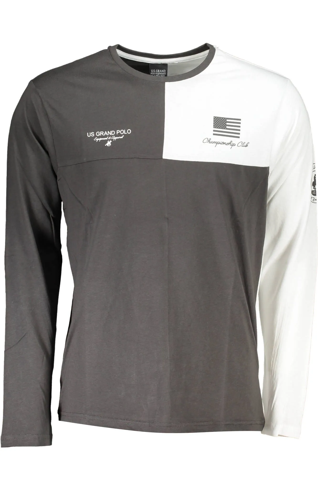 U.S. Grand Polo Gray Cotton Men T-Shirt