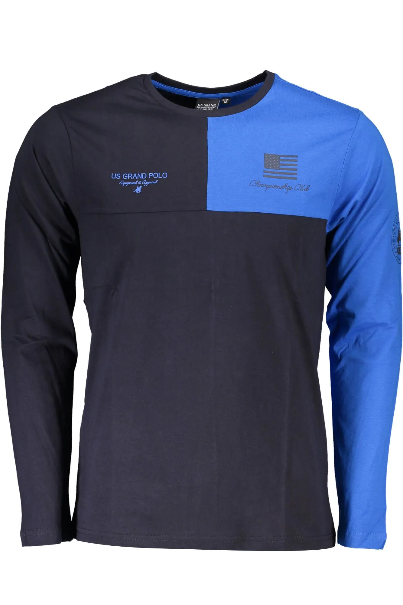 U.S. Grand Polo Blue Cotton Men T-Shirt