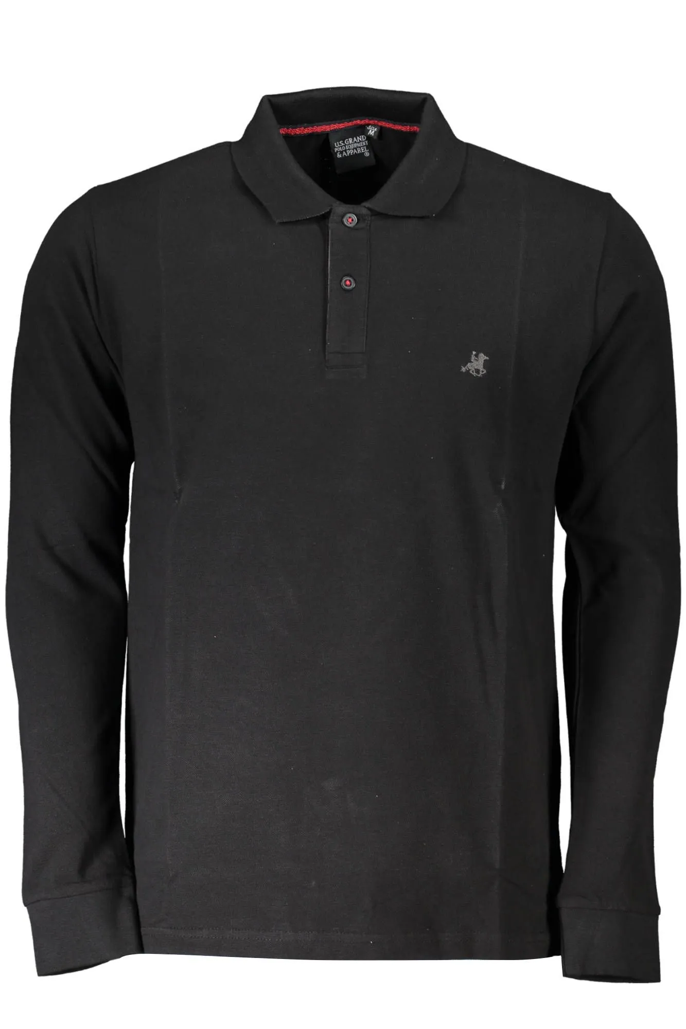 U.S. Grand Polo Black Cotton Men Polo Shirt