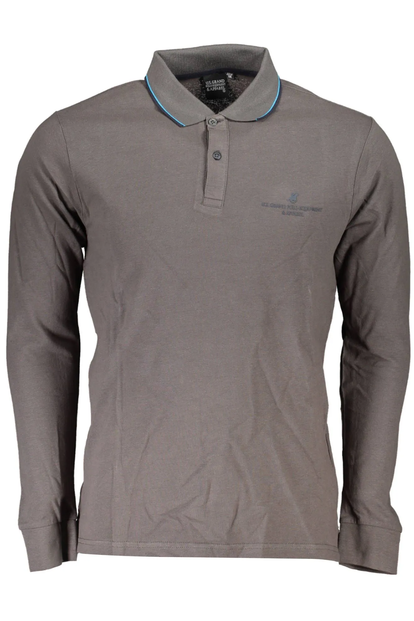 U.S. Grand Polo Gray Cotton Men Polo Shirt