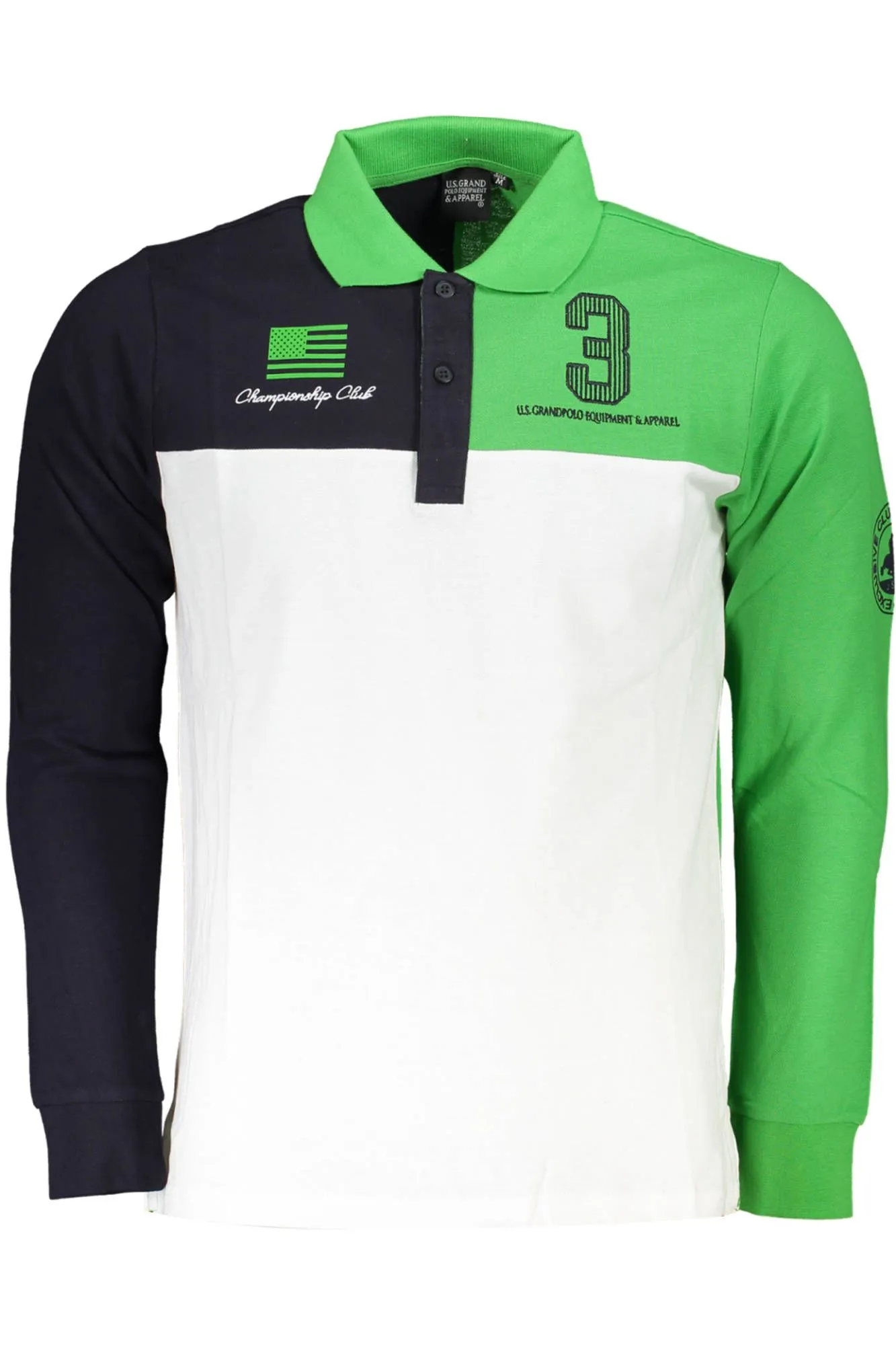 U.S. Grand Polo Green Cotton Men Polo Shirt
