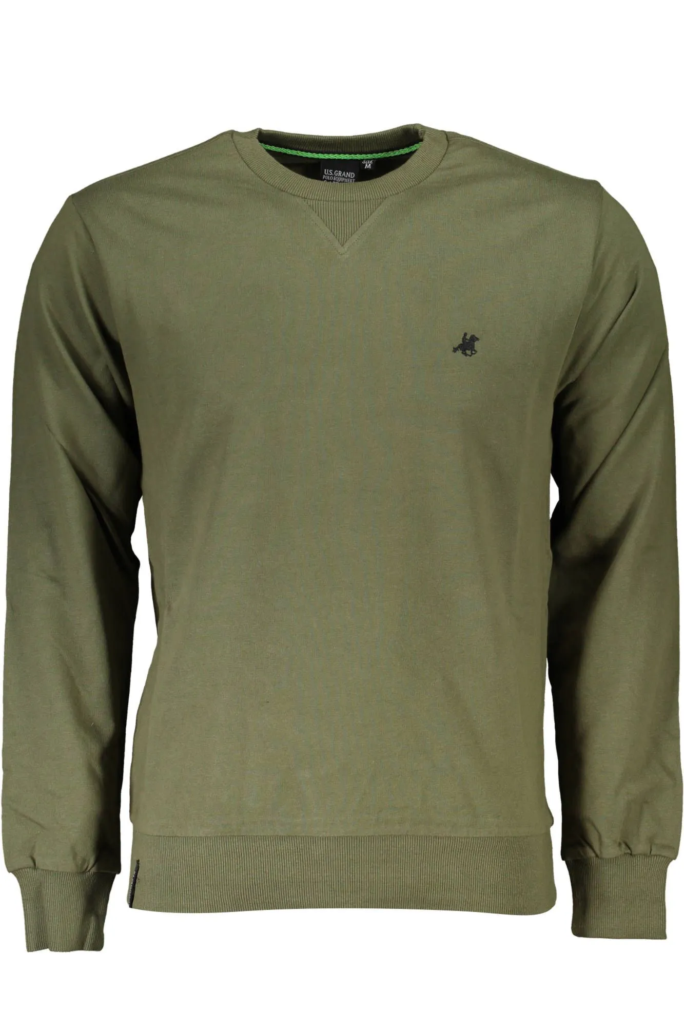 U.S. Grand Polo Green Cotton Men Sweater