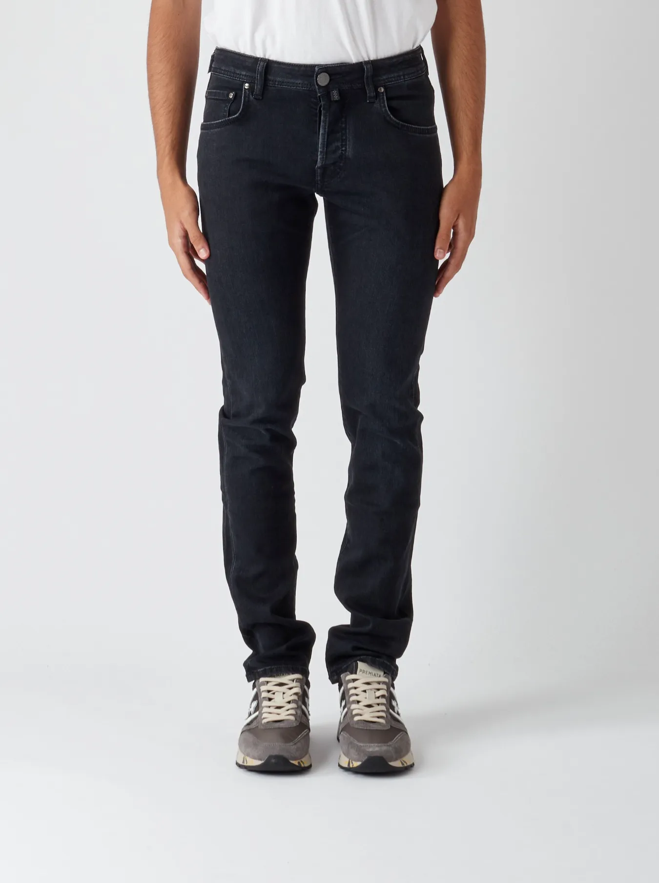 Jacob Cohen Men's Elegant Black Super Slim Denim for Men