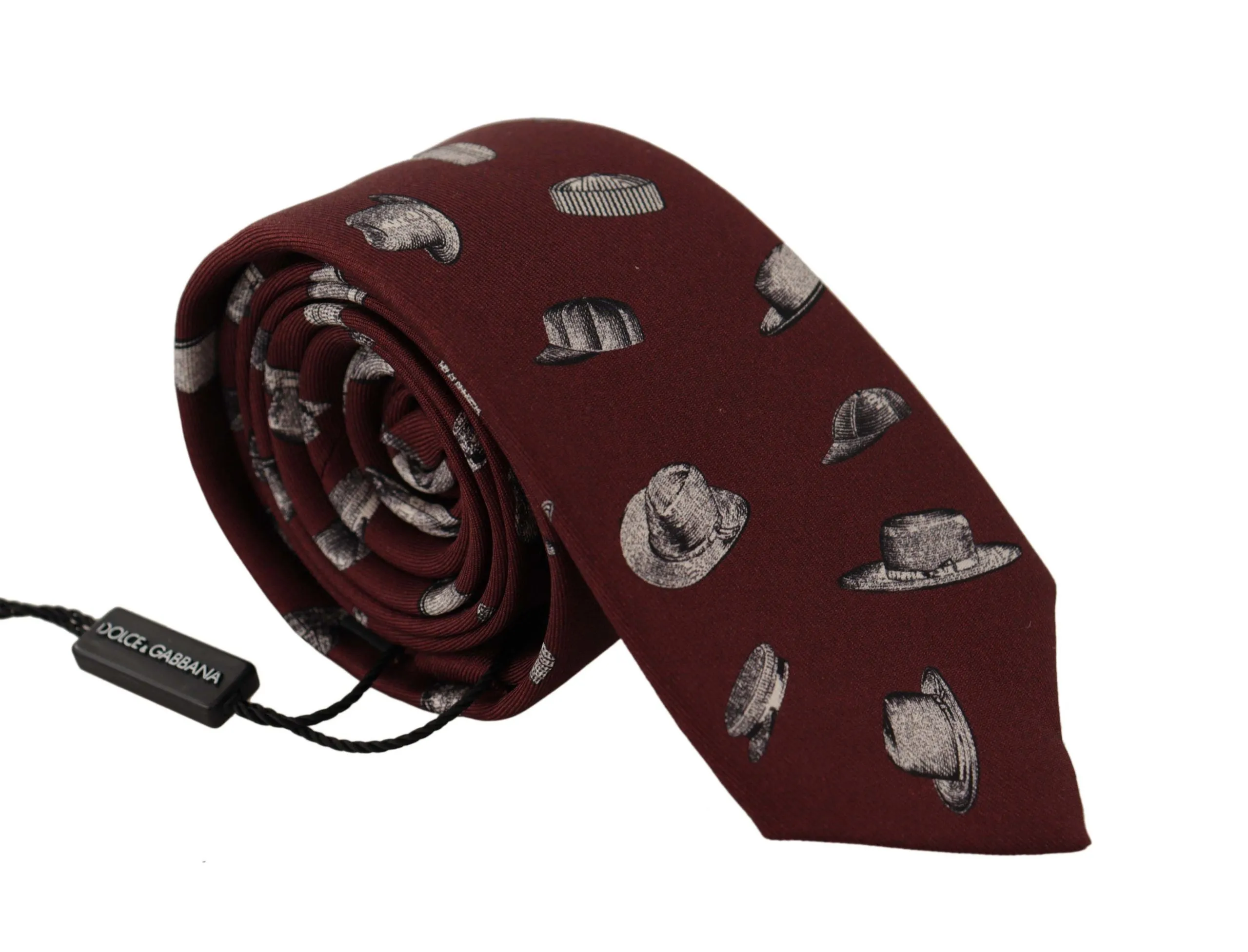 Dolce & Gabbana Men's Maroon Elegance Silk Tie