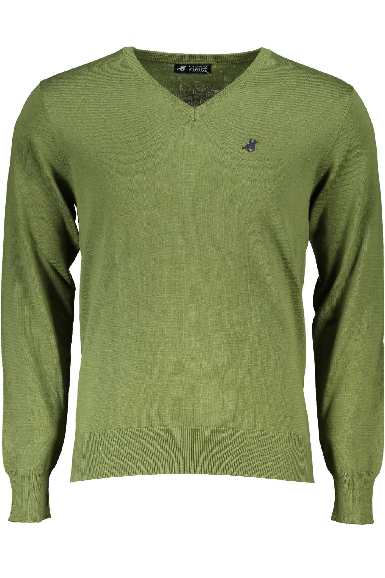 U.S. Grand Polo Green Cotton Men Sweater