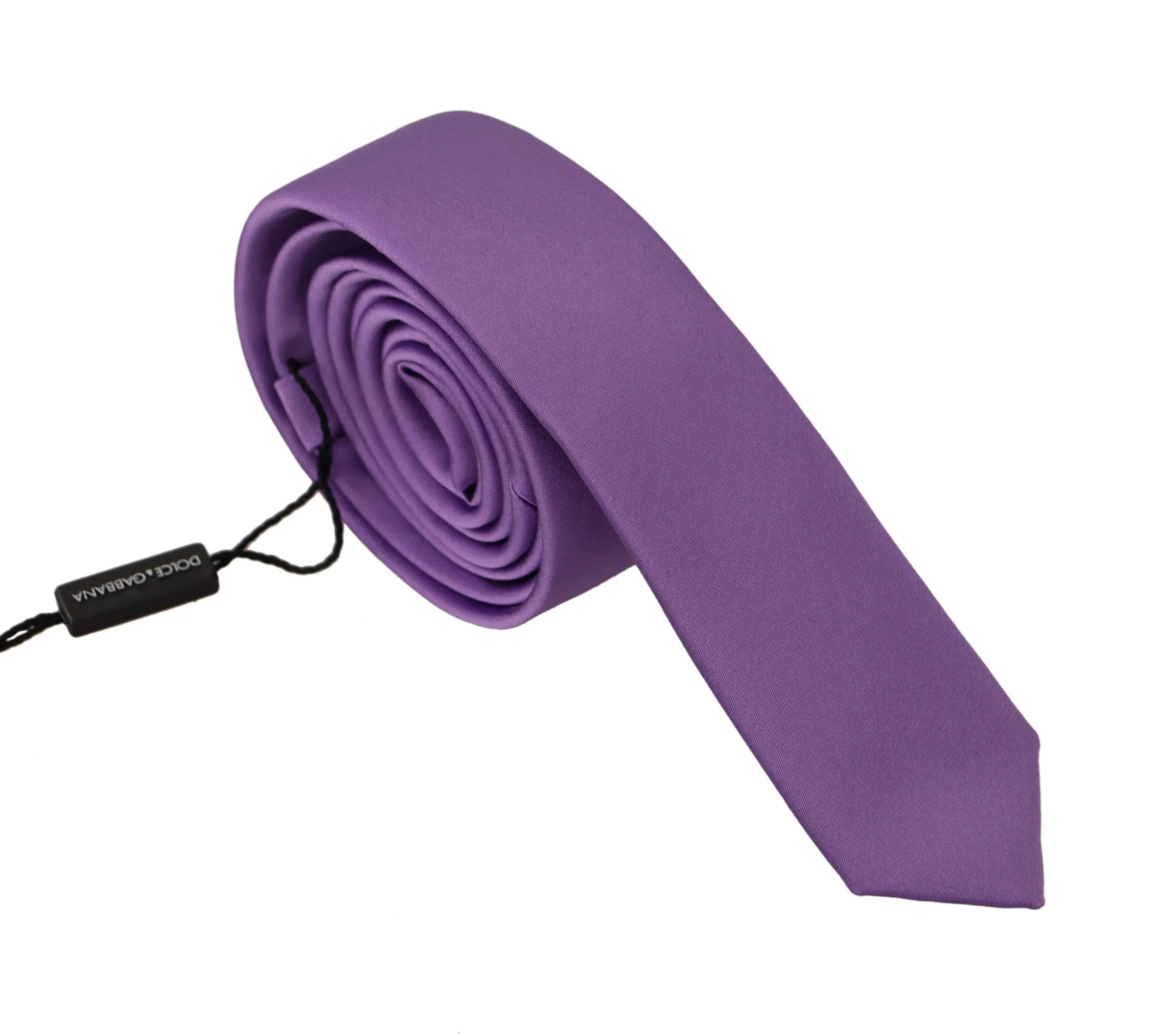 Dolce & Gabbana Men's Elegant Purple Silk Bow Tie