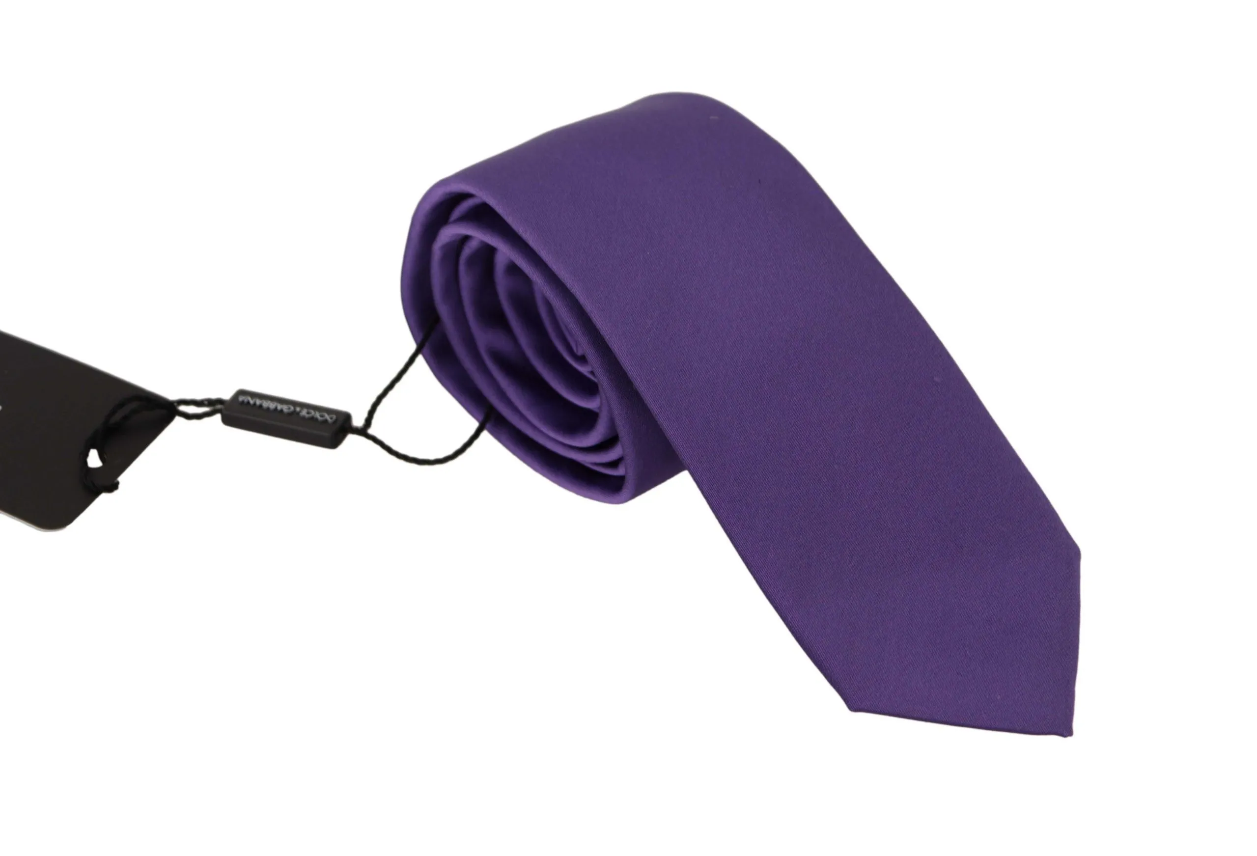 Dolce & Gabbana Men's Elegant Purple Silk Bow Tie