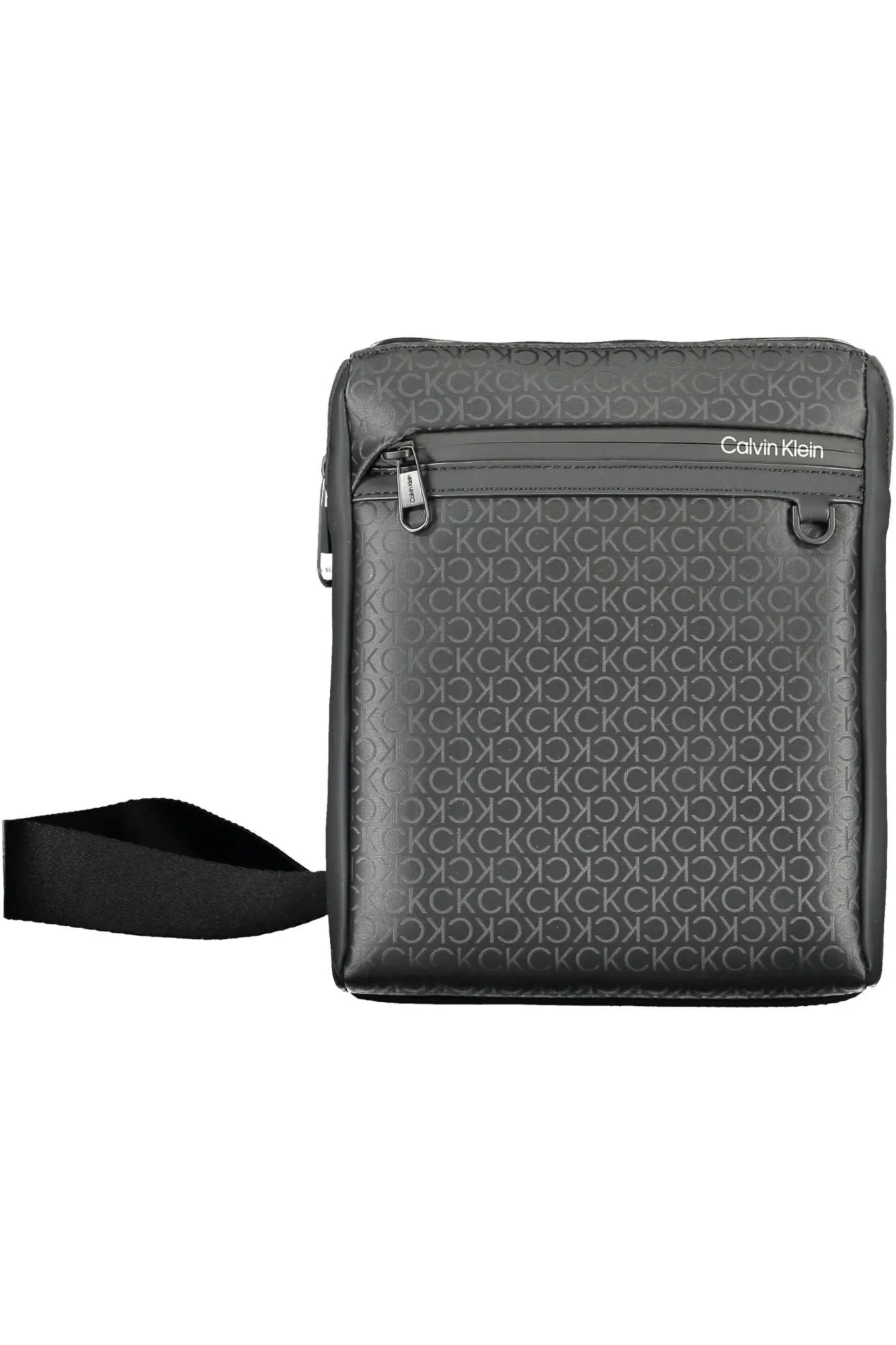 Calvin Klein Black Recycled Polyester Men Shoulder Bag