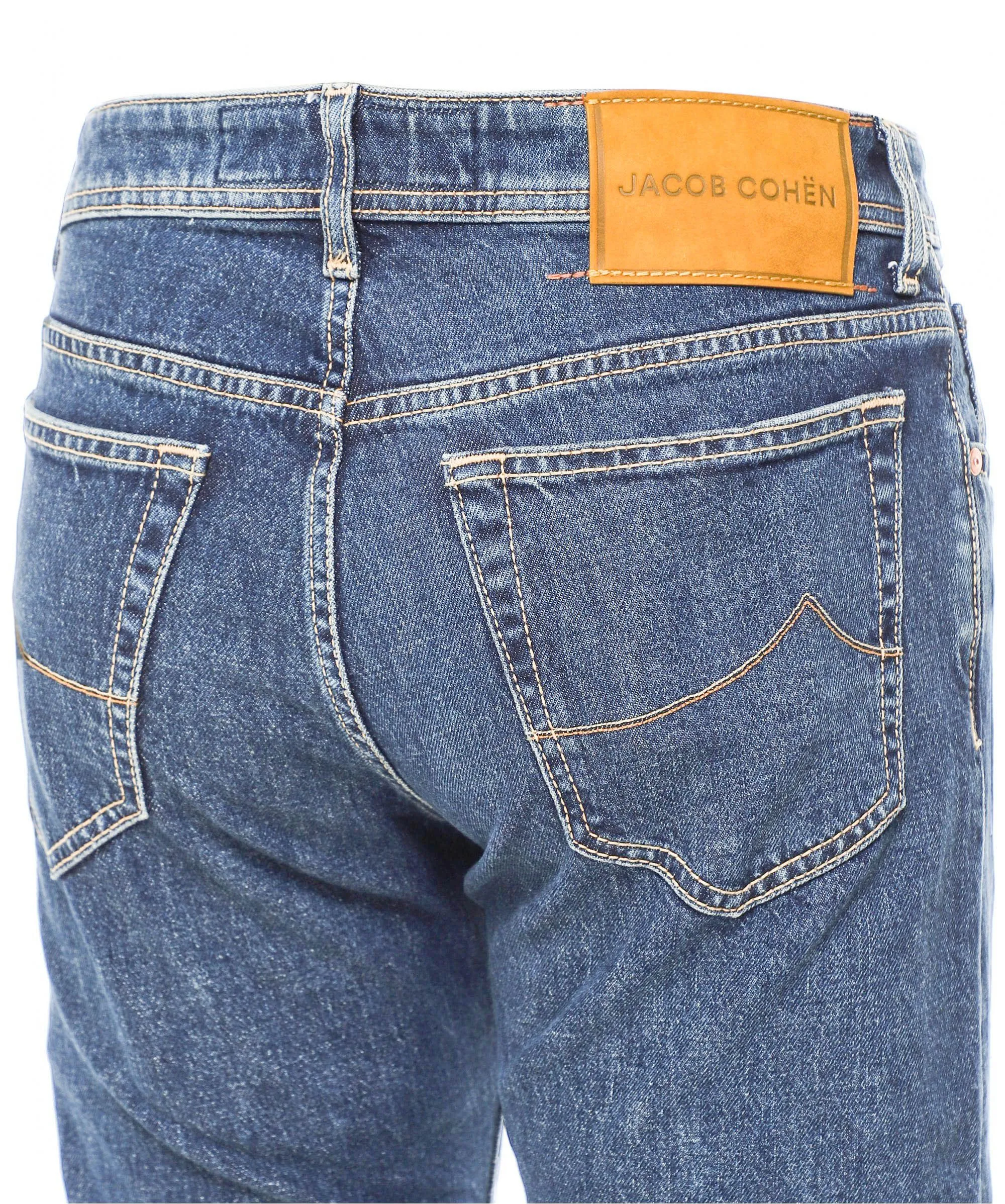 Jacob Cohen Men's Elegant Italian Denim in Classic Blue