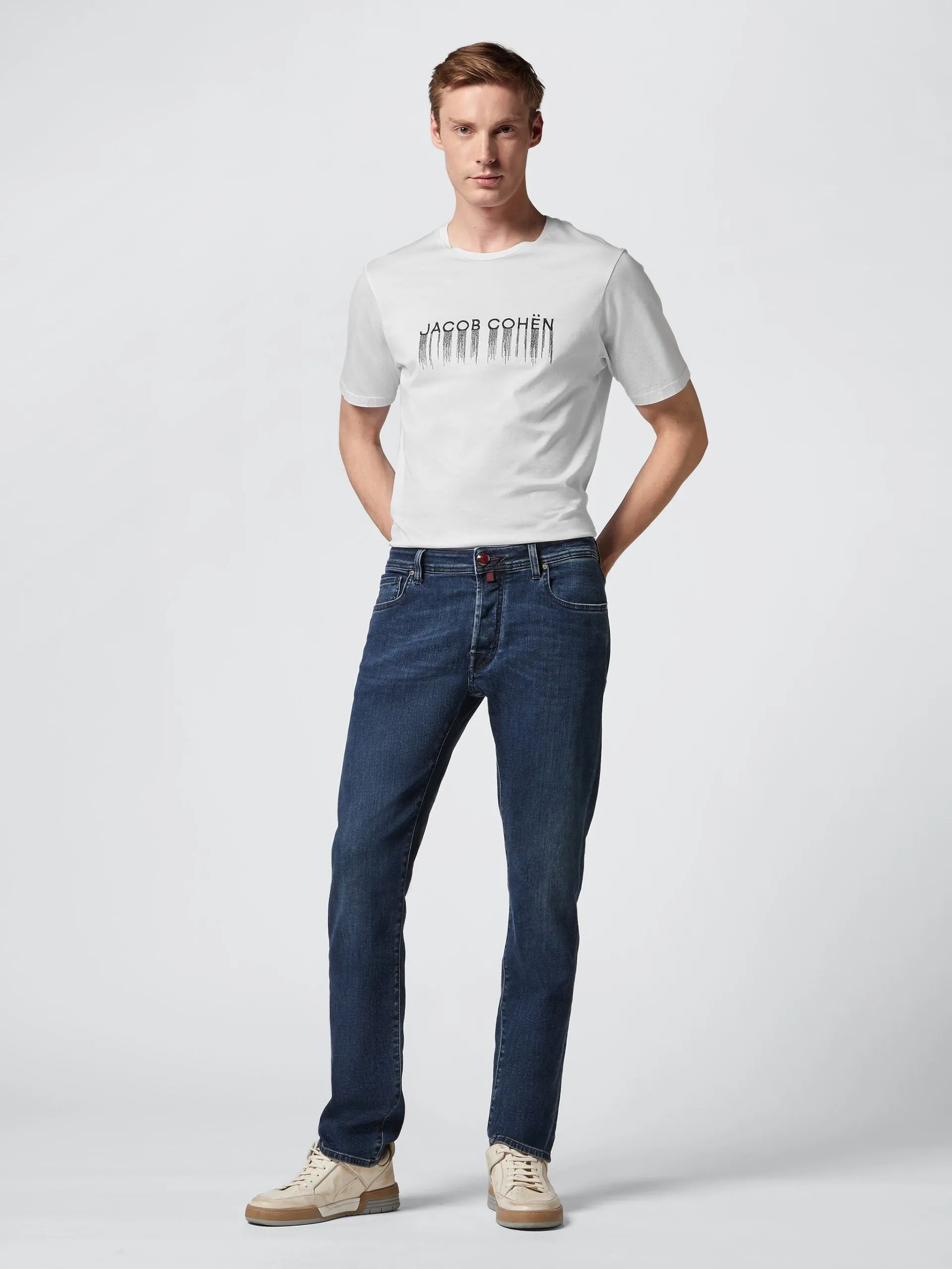 Jacob Cohen Men's Elegant Blue Denim Regular Fit Jeans