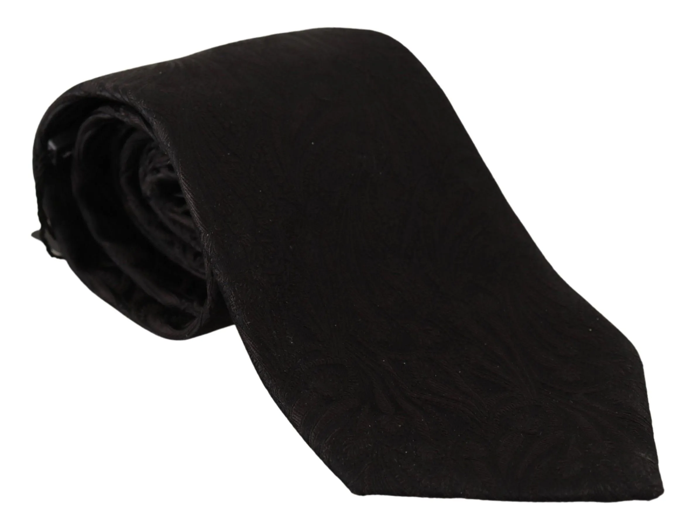 Dolce & Gabbana Men's Elegant Black Silk Tie
