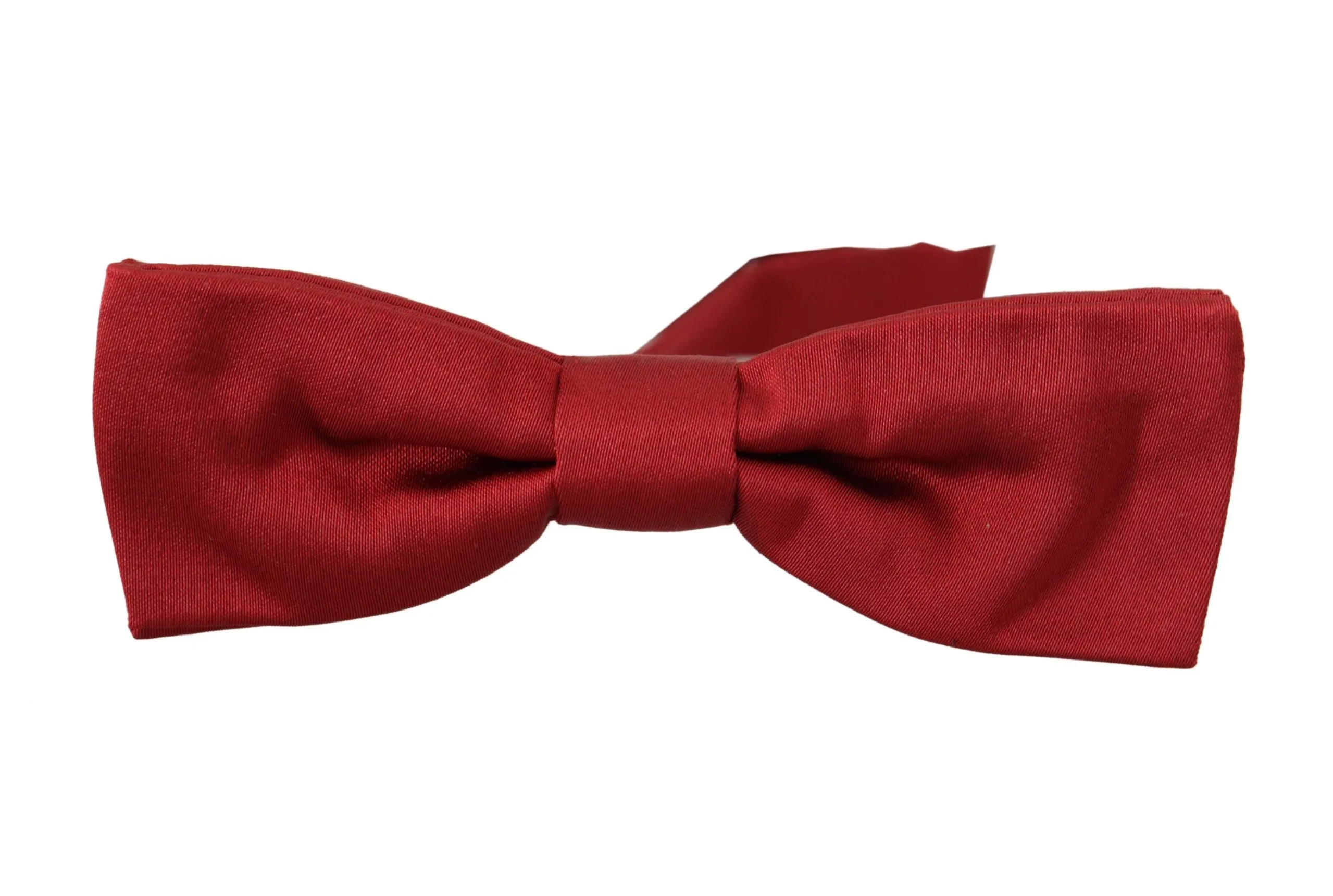 Dolce & Gabbana Men's Elegant Silk Red Bow Tie