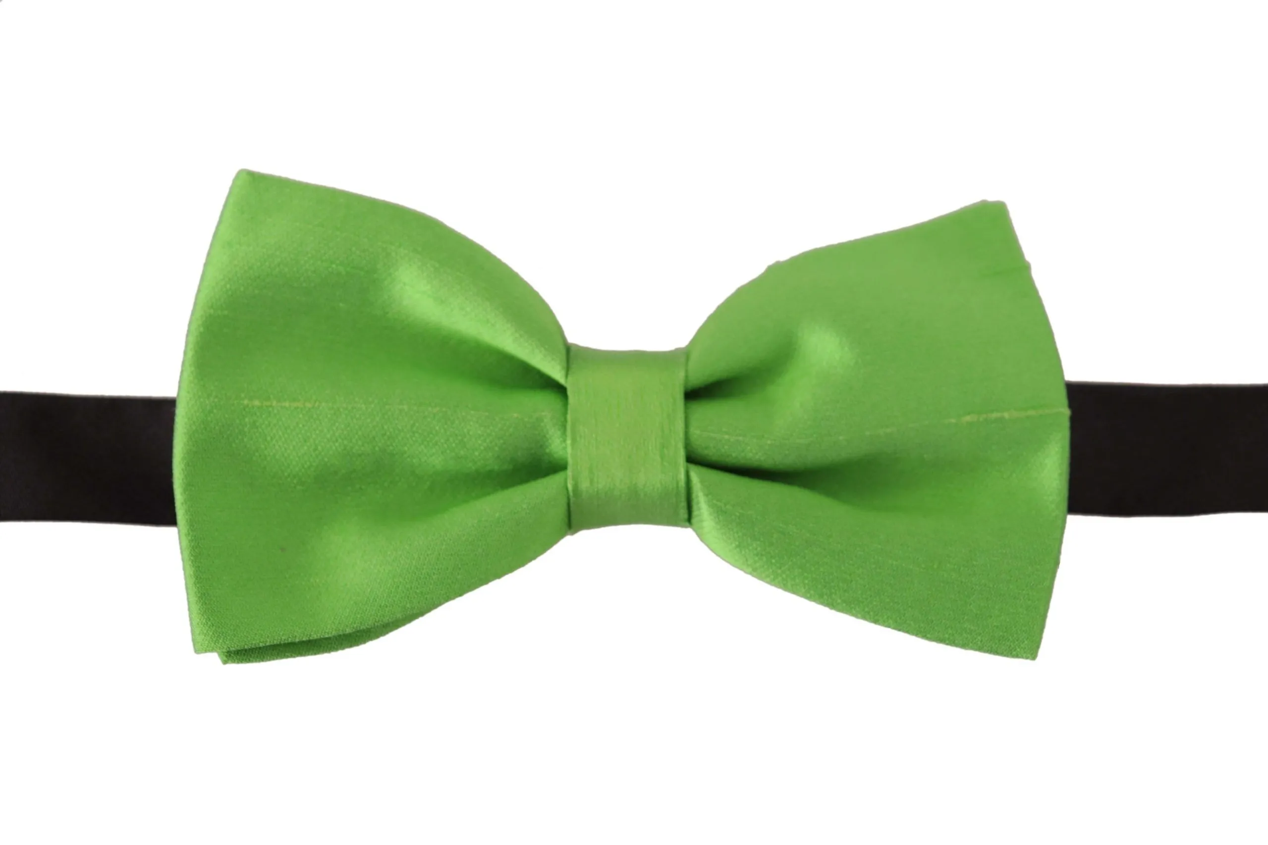 Dolce & Gabbana Men's Elegant Green Silk Bow Tie