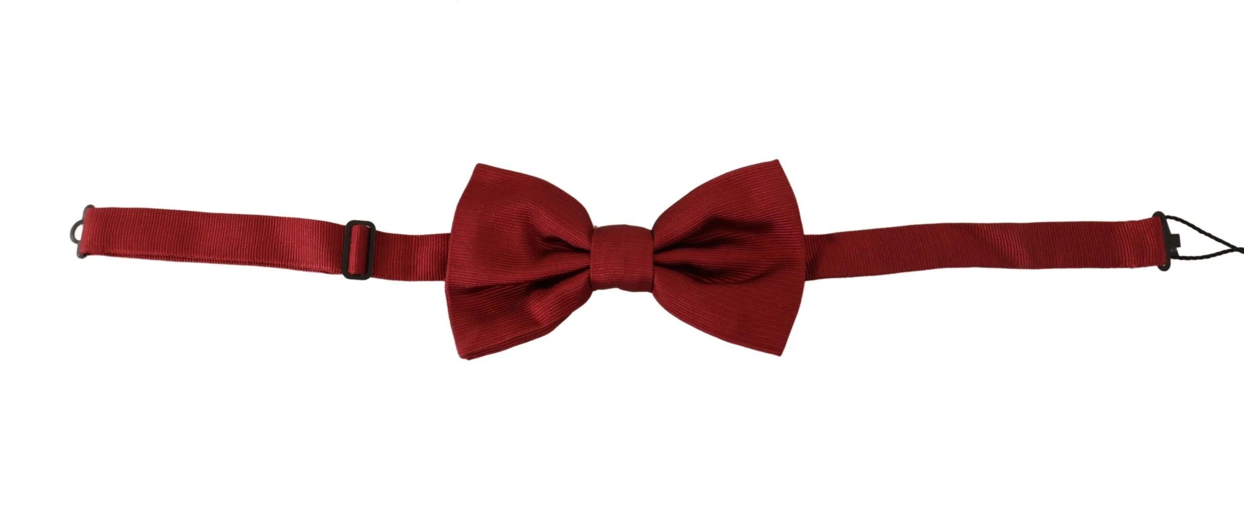 Dolce & Gabbana Men's Elegant Red Silk Bow Tie