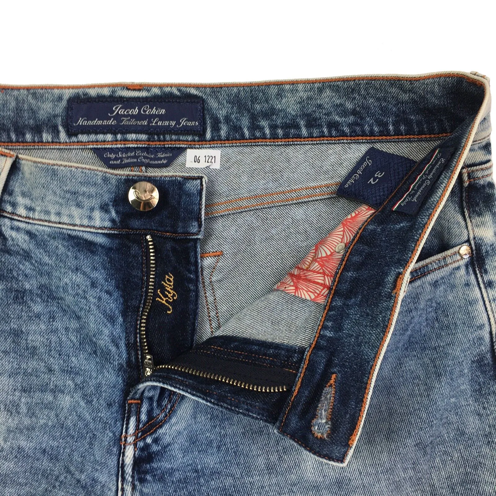 Jacob Cohen Women's Chic Acid Wash Cotton Blend Jeans