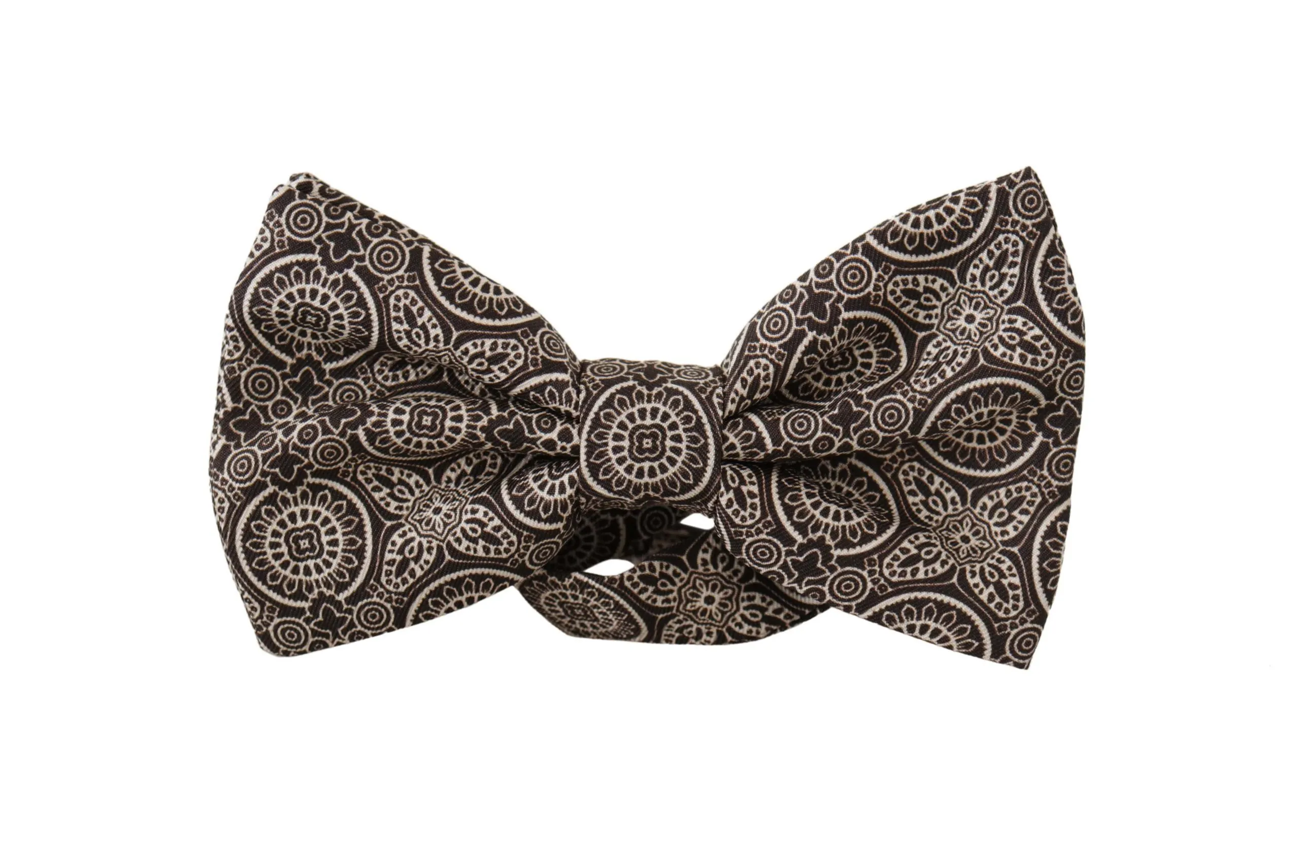 Dolce & Gabbana Men's Elegant Silk Black & White Bow Tie