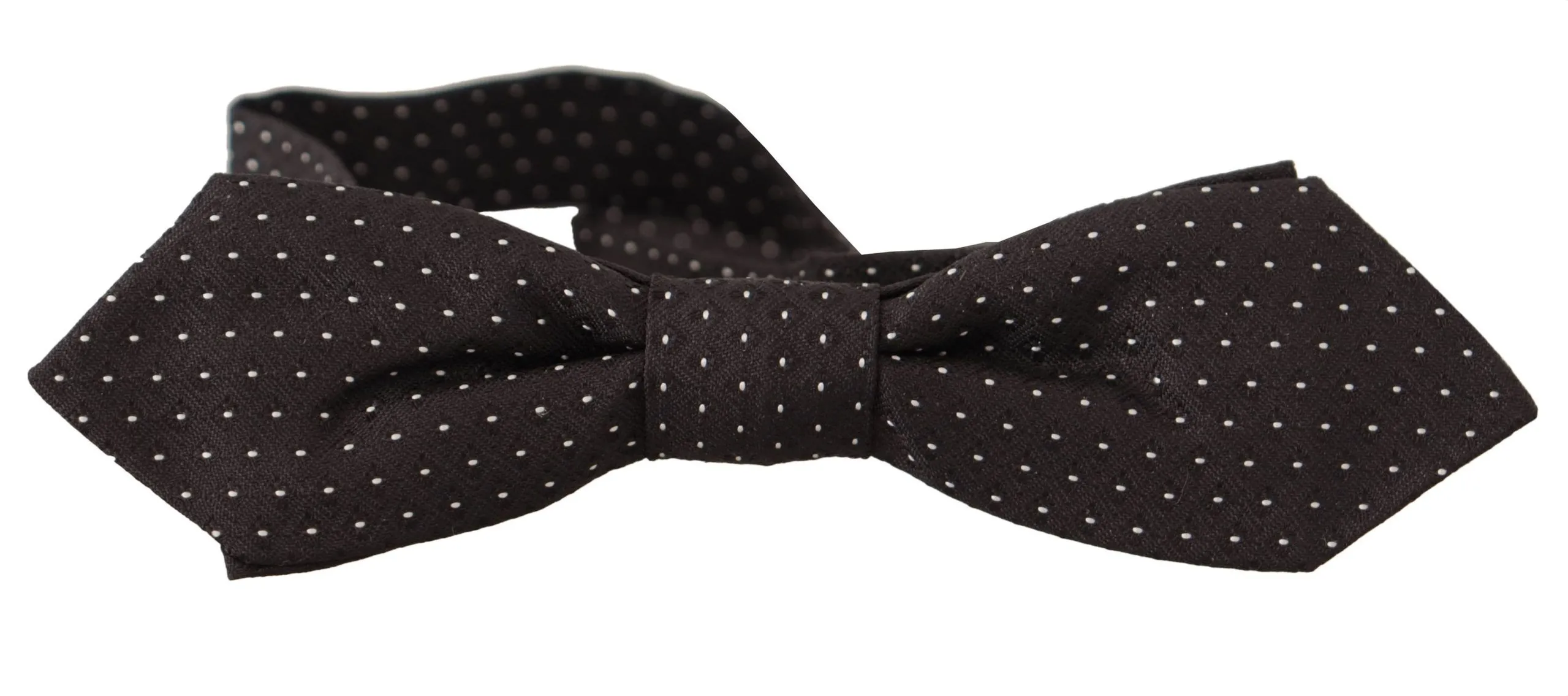 Dolce & Gabbana Men's Elegant Silk Polka Dot Bow Tie