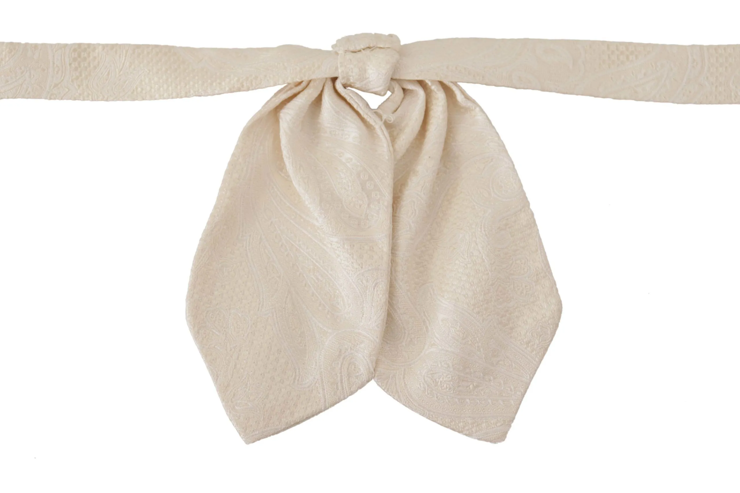 Dolce & Gabbana Men's Elegant Silk Bow Tie in Pristine White