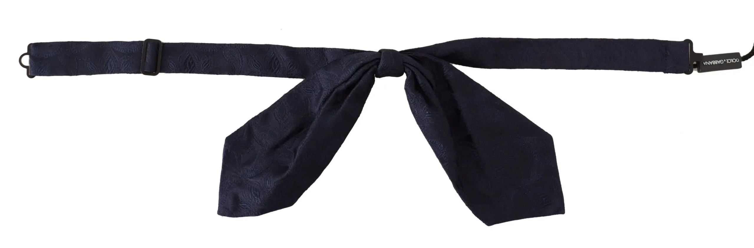 Dolce & Gabbana Men's Elegant Silk Blue Floral Bow Tie