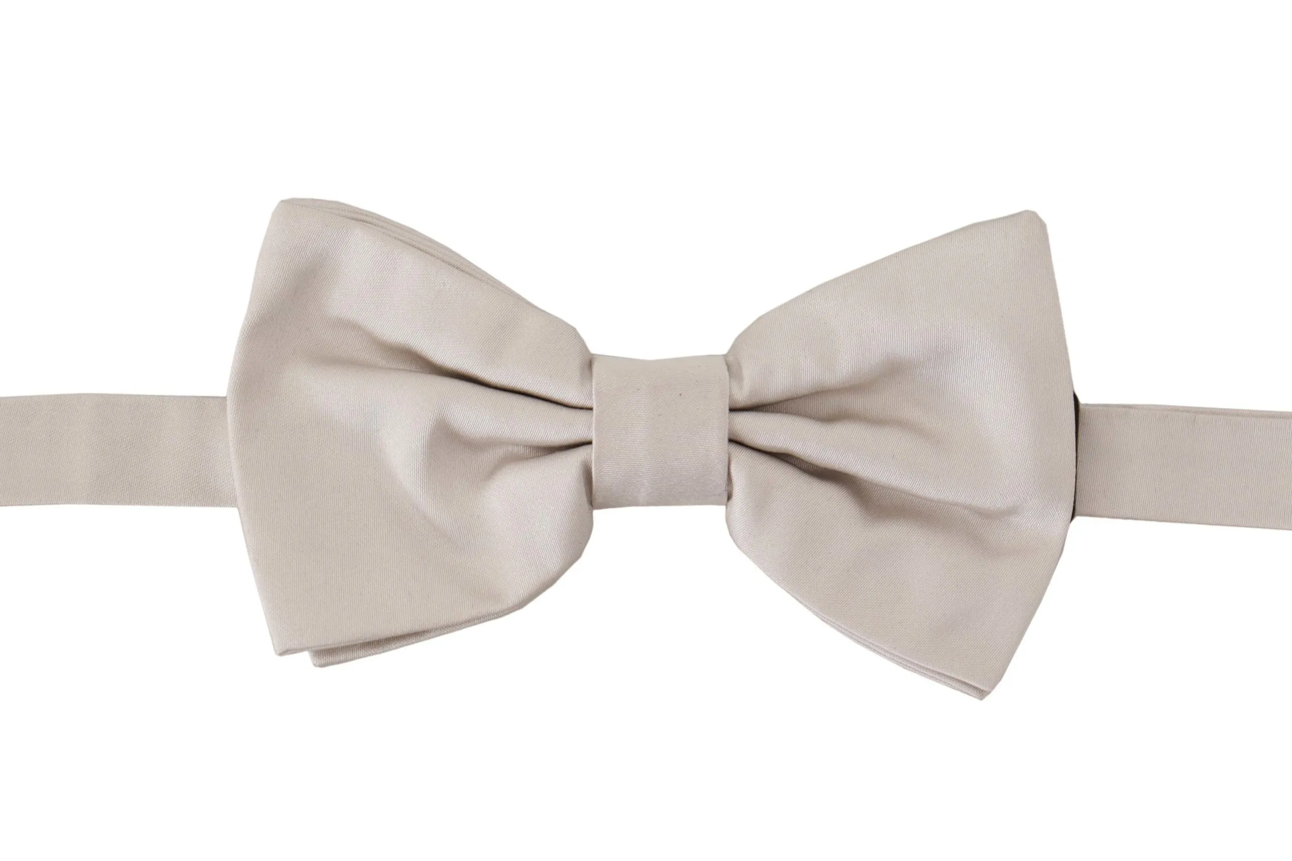 Dolce & Gabbana Men's Exquisite Silk Gray Bow Tie