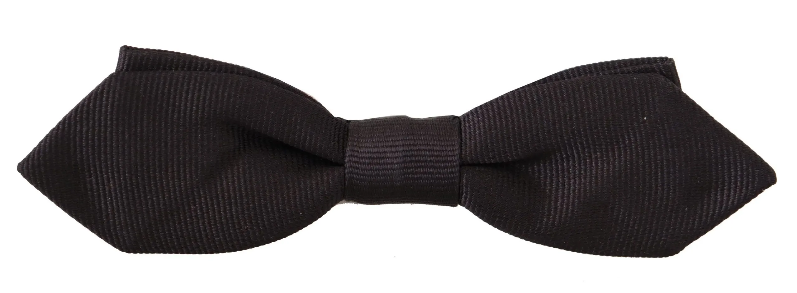 Dolce & Gabbana Men's Elegant Black Silk Bow Tie