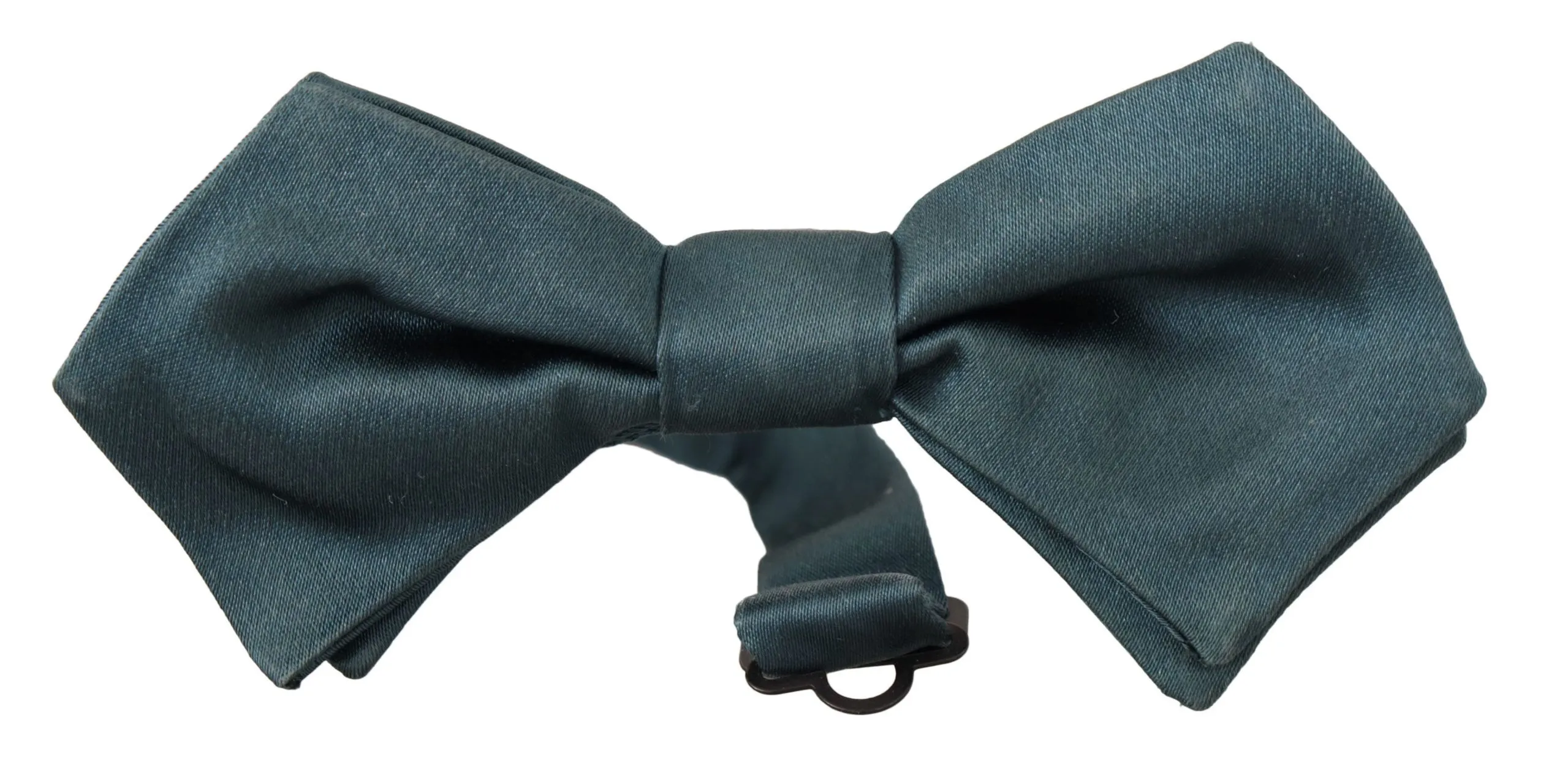 Dolce & Gabbana Men's Elegant Green Silk Bow Tie