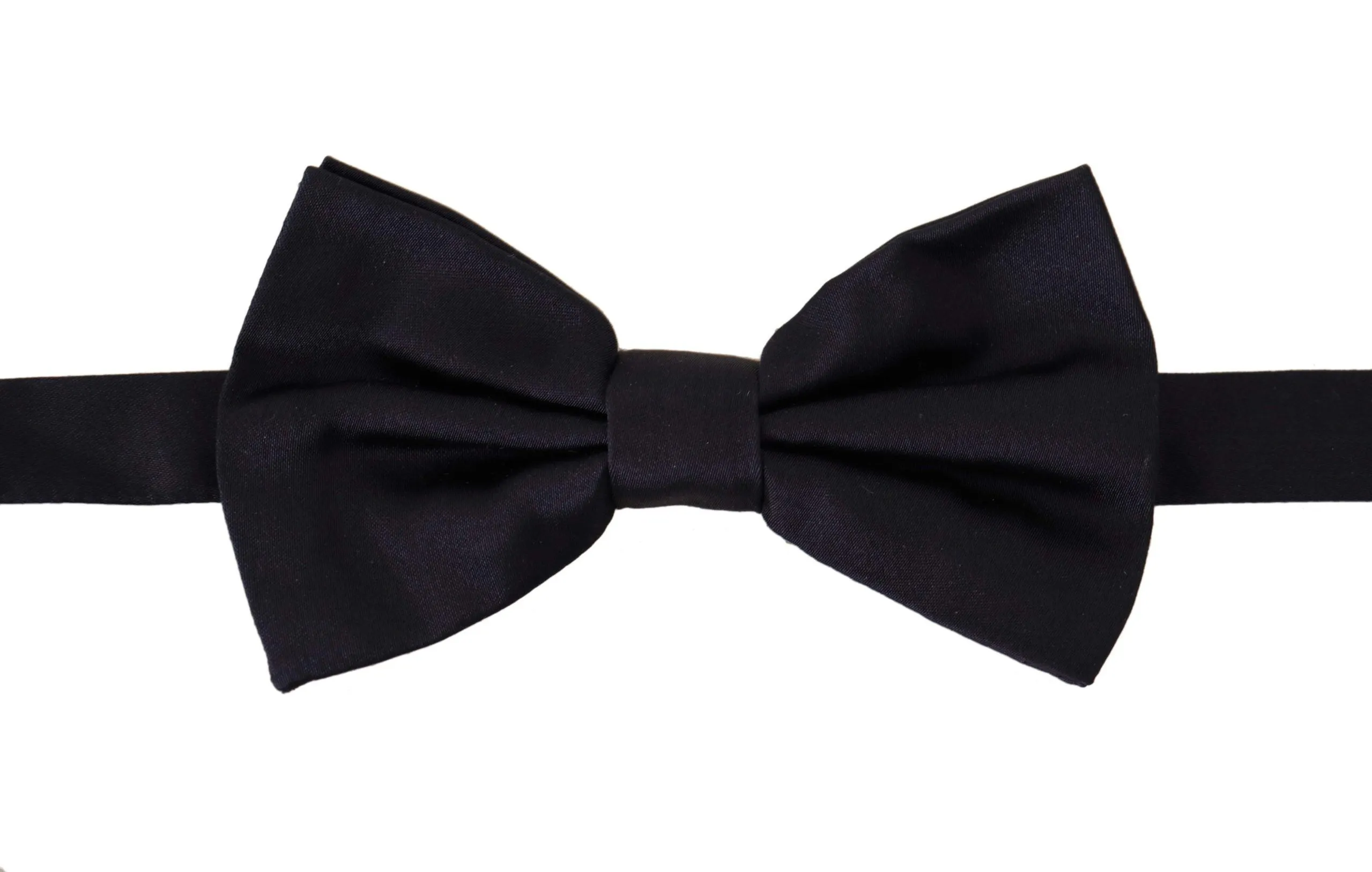 Dolce & Gabbana Men's Elegant Blue Silk Bow Tie