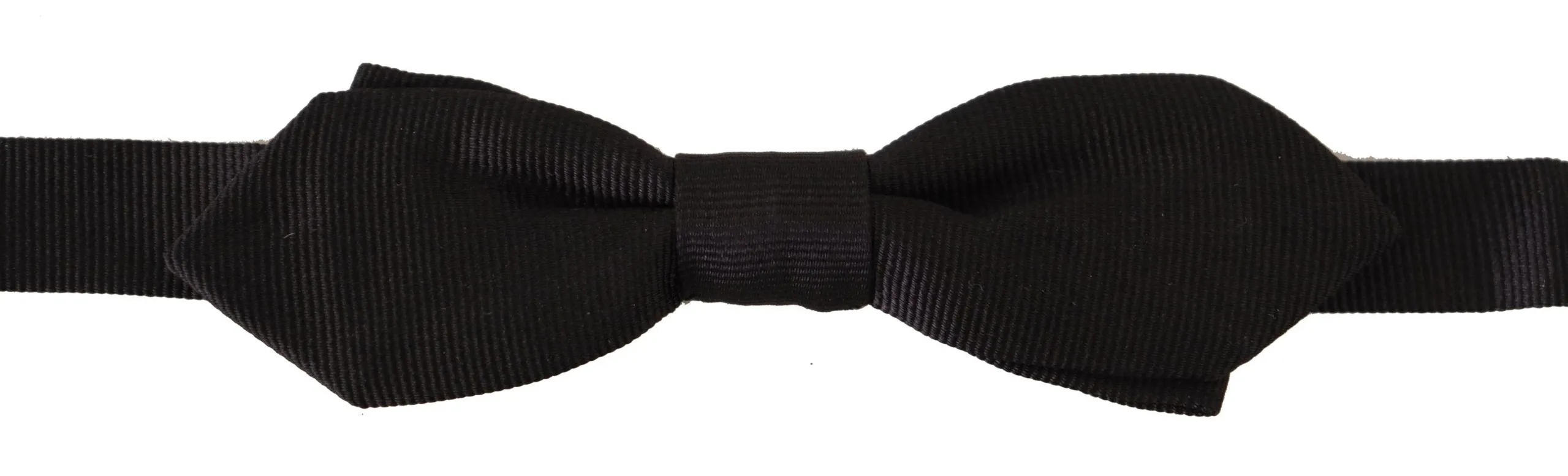 Dolce & Gabbana Men's Elegant Black Silk Bow Tie