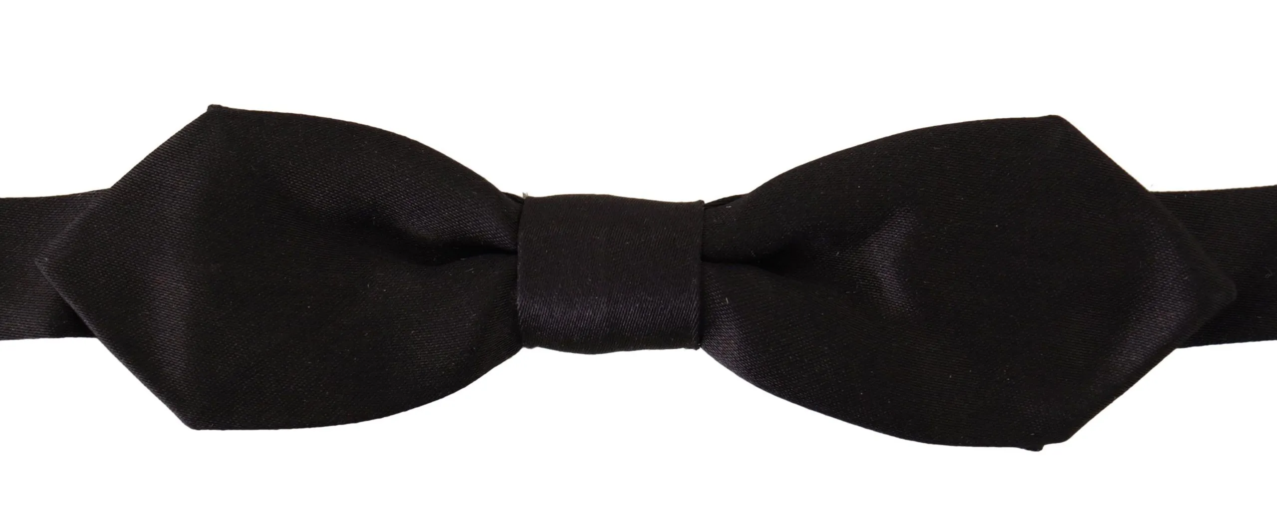 Dolce & Gabbana Men's Elegant Black Silk Bow Tie