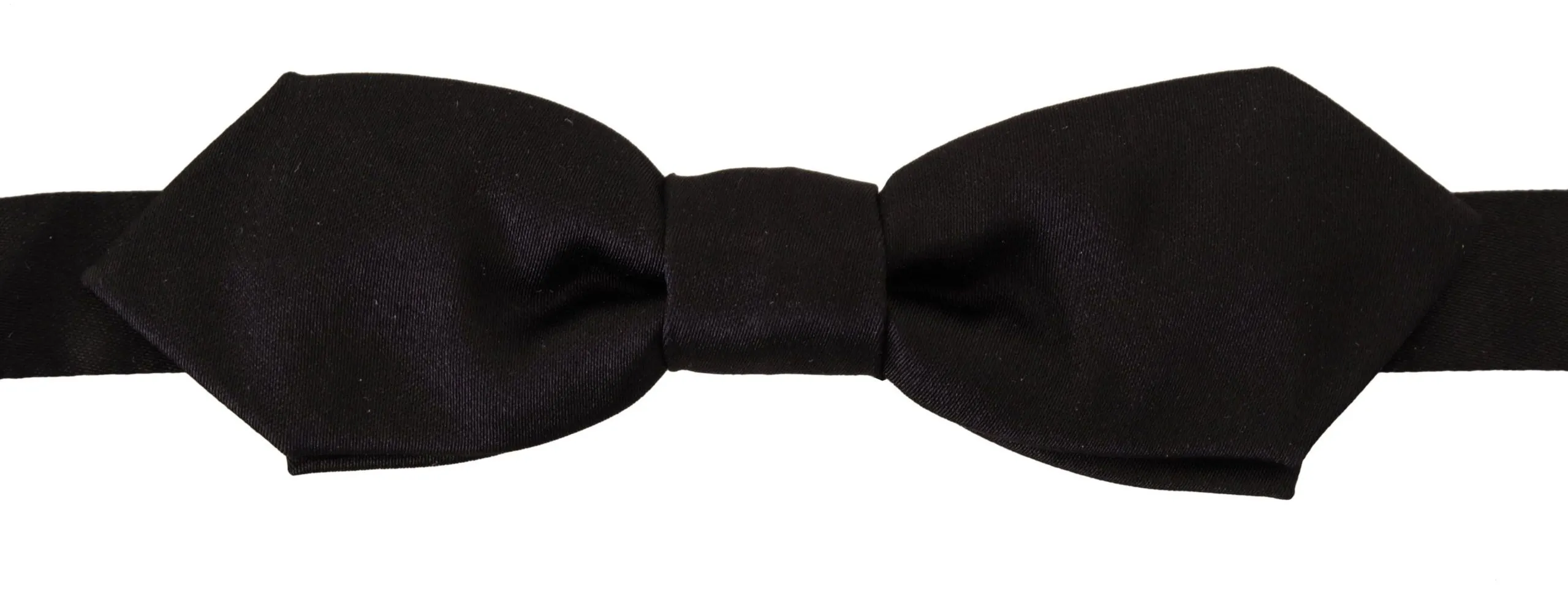 Dolce & Gabbana Men's Elegant Black Silk Bow Tie