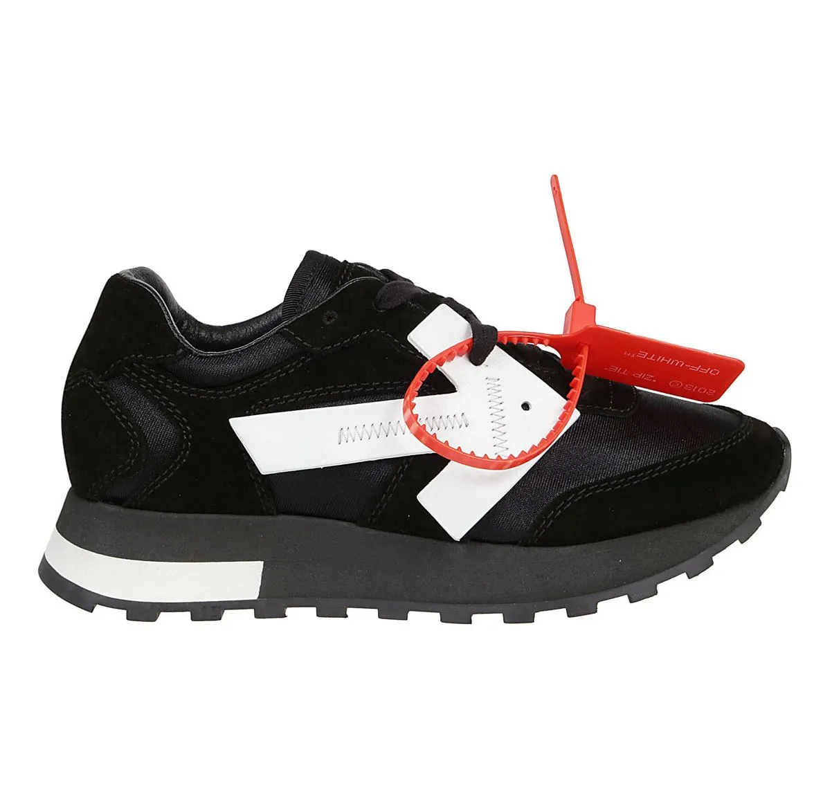 Off-White Women's Chic Suede Arrow Lace-Up Sneakers
