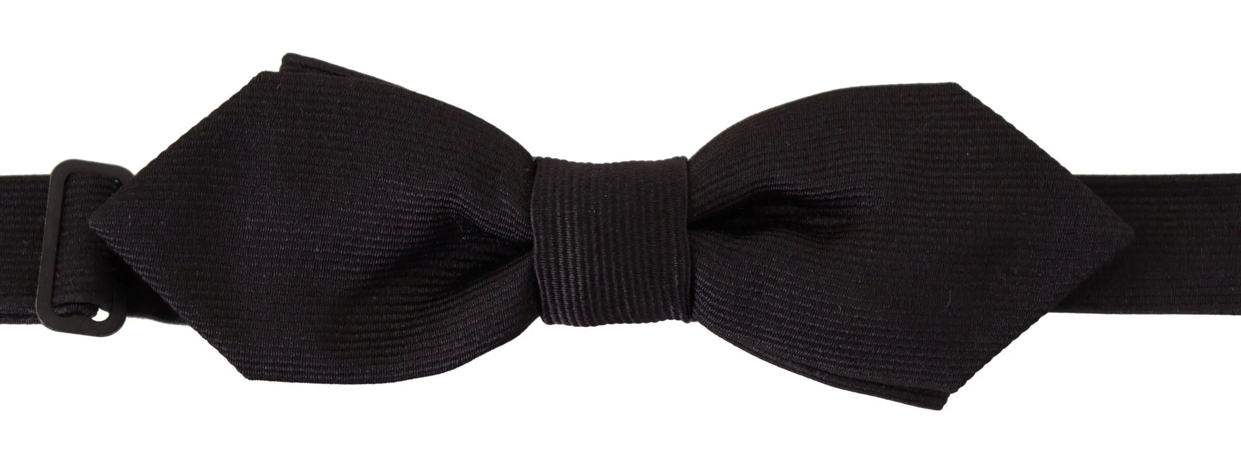 Dolce & Gabbana Men's Elegant Black Silk Bow Tie