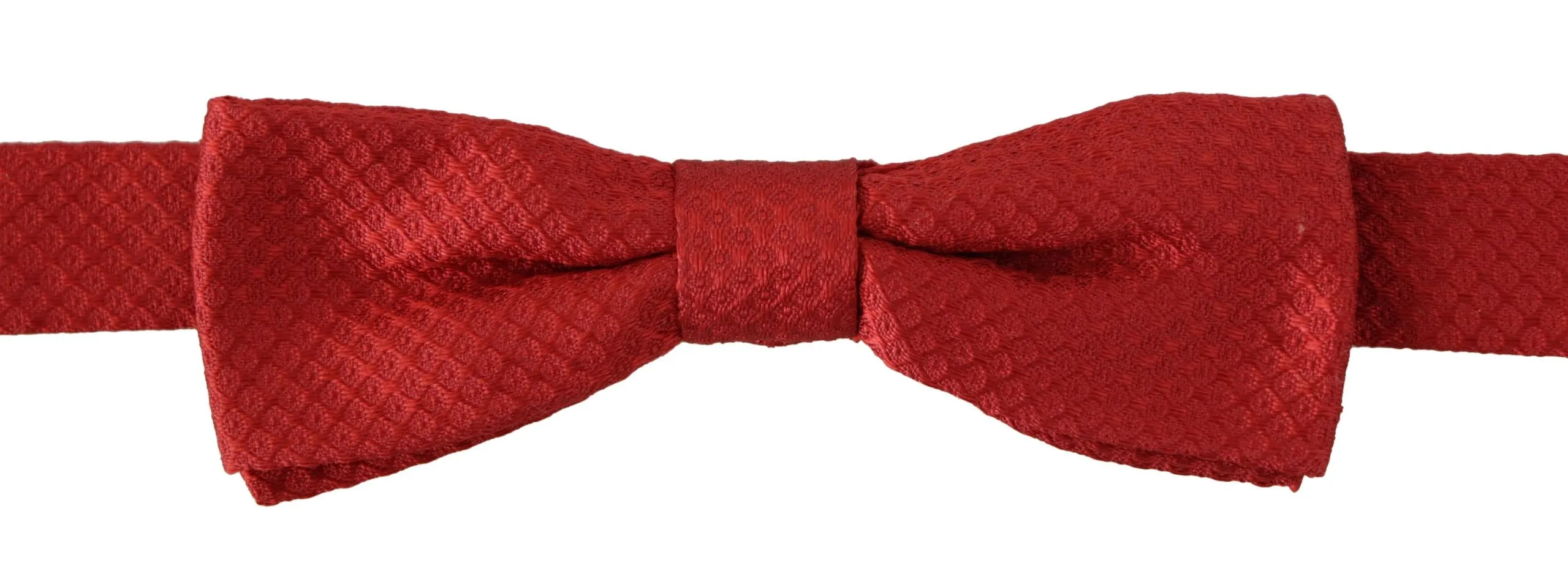 Dolce & Gabbana Men's Elegant Red Silk Bow Tie