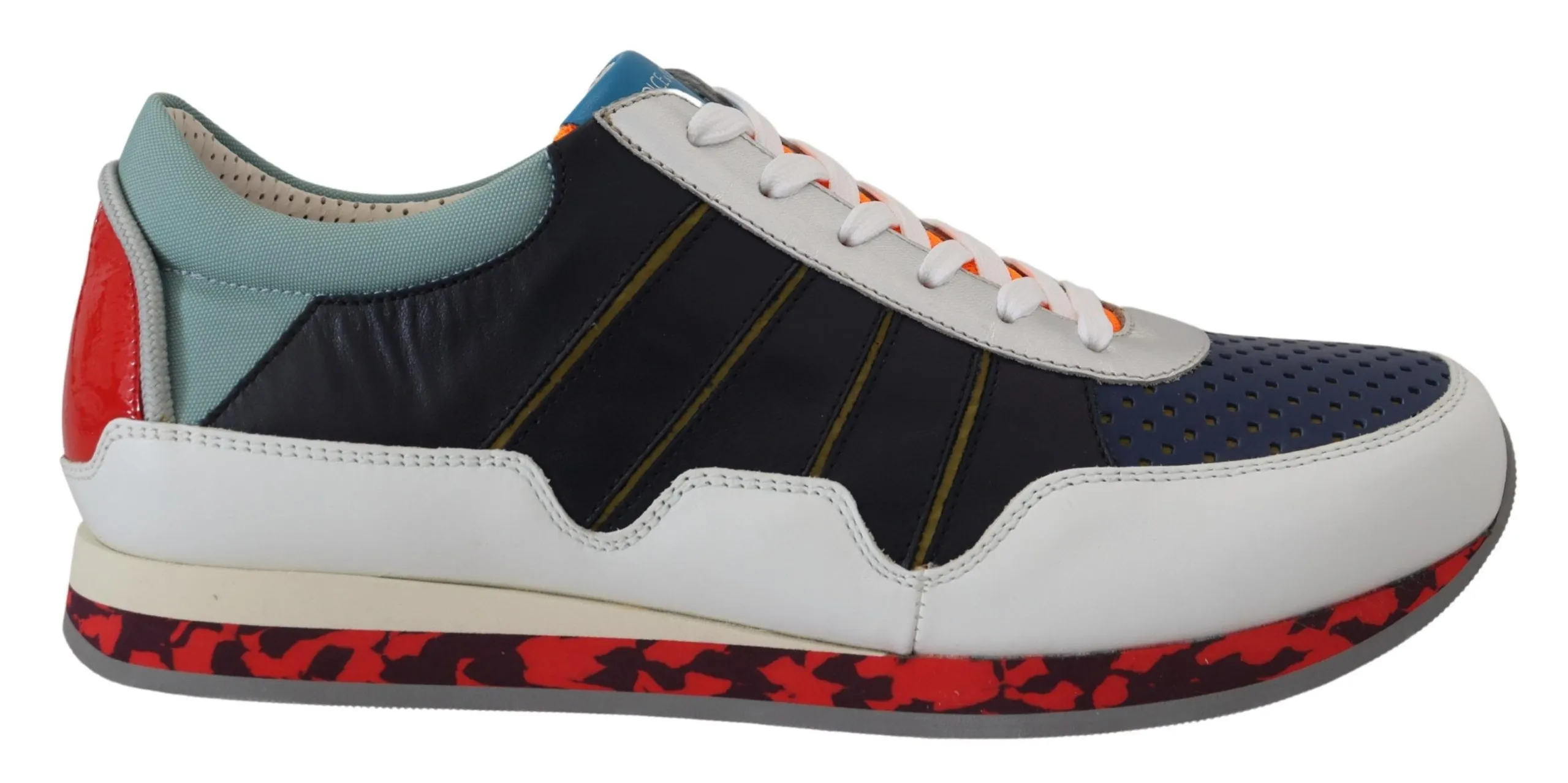 Dolce & Gabbana Men's Elegant Multicolor Low Top Sneakers