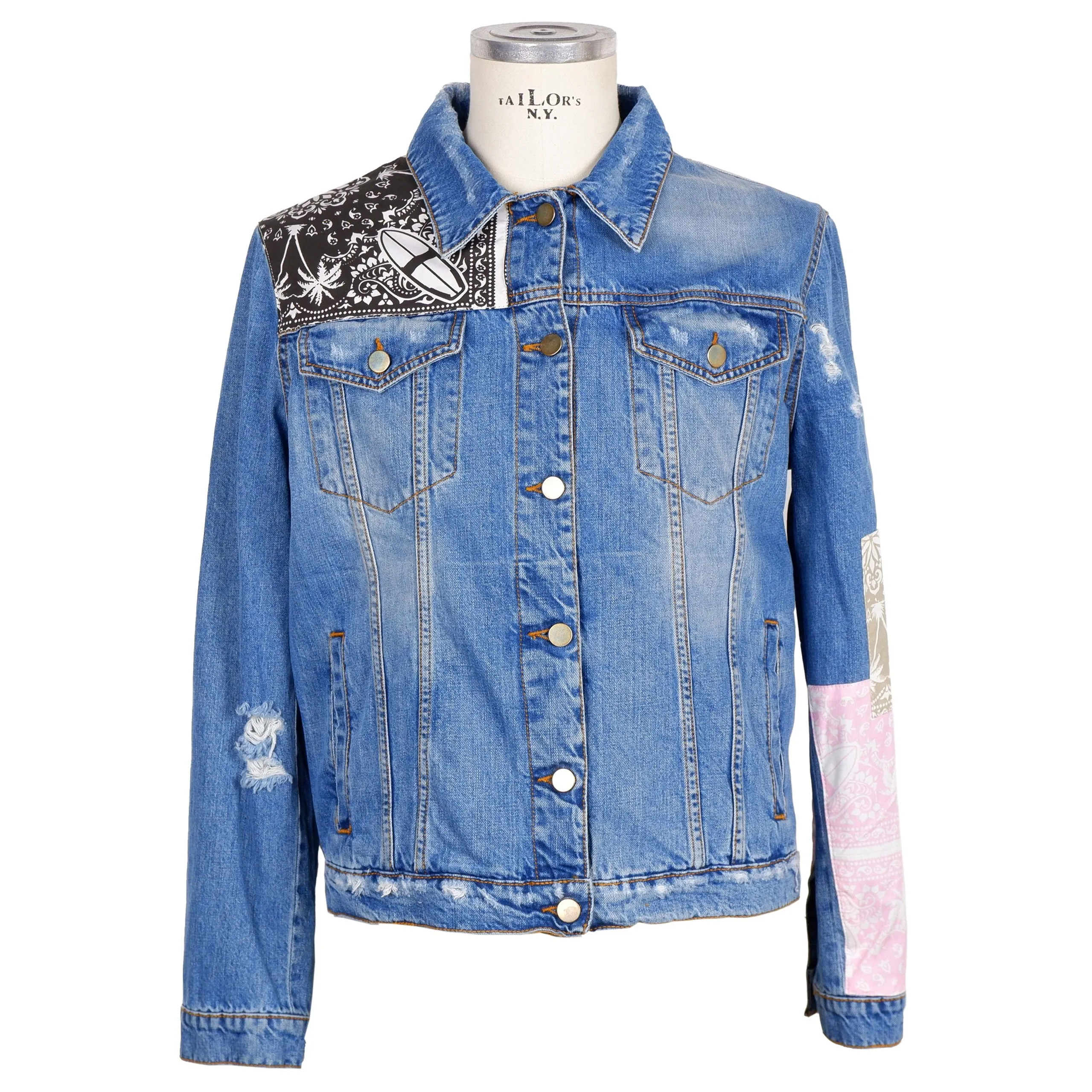 Comme Des Fuckdown Men's Abstract Denim Elegance Men's Jacket