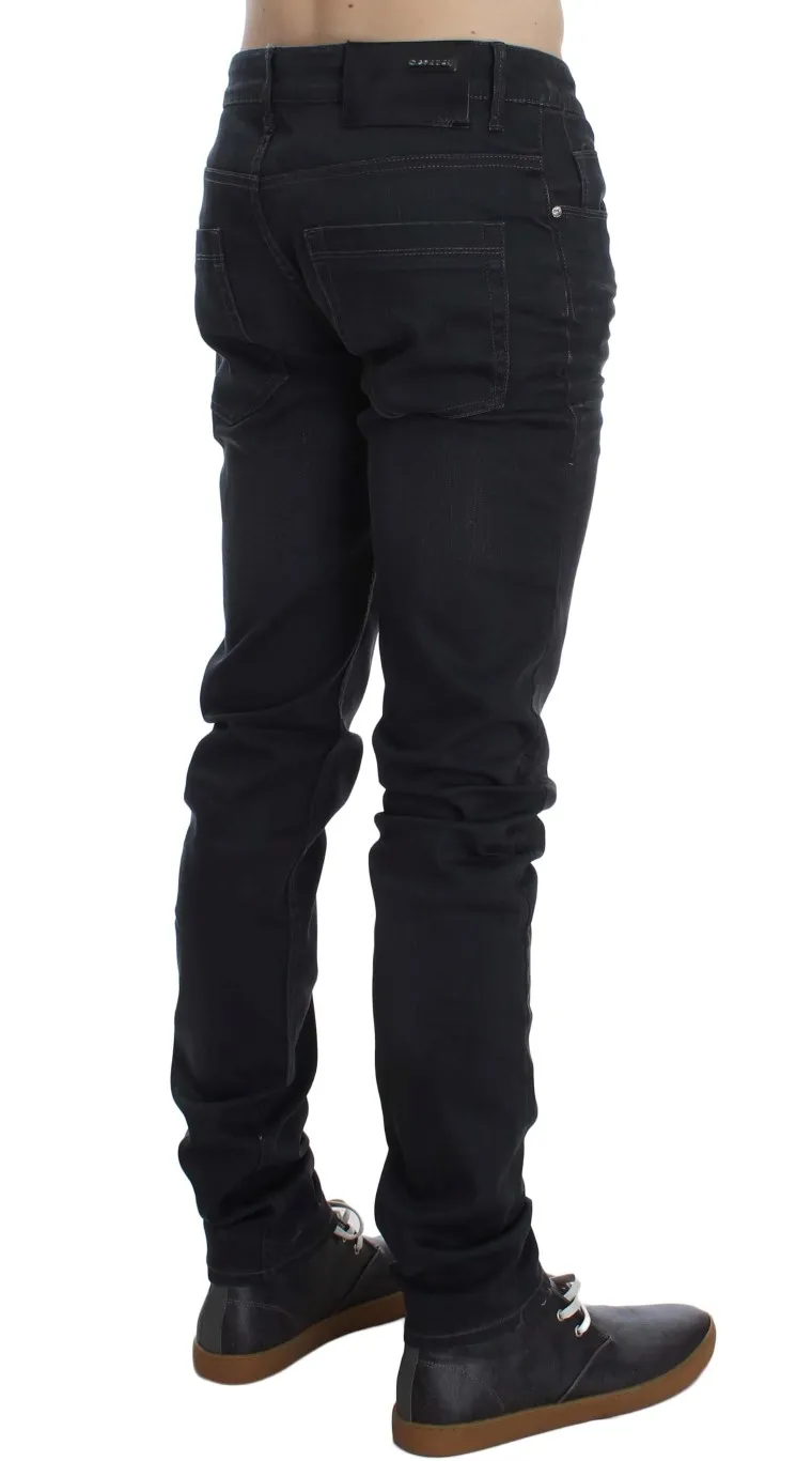 Acht Men's Sleek Gray Slim Fit Men's Premium Denim