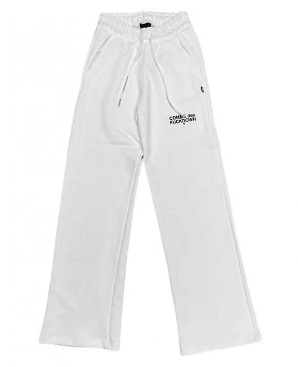 Comme Des Fuckdown Women's Chic Contrasting Logo Palazzo Pants