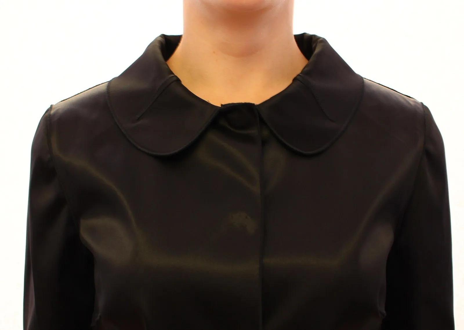 Dolce & Gabbana Women's Elegant Black Stretch Bolero Shrug Jacket