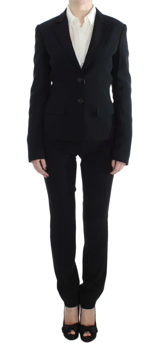 Exte Women's Elegant Black Pantsuit Set