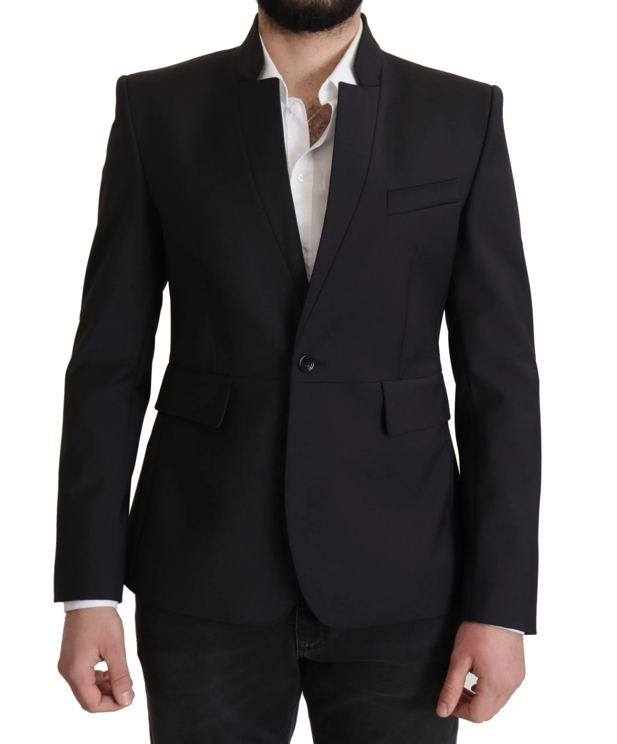 Dolce & Gabbana Men's Elegant Single-Breasted Wool Blazer
