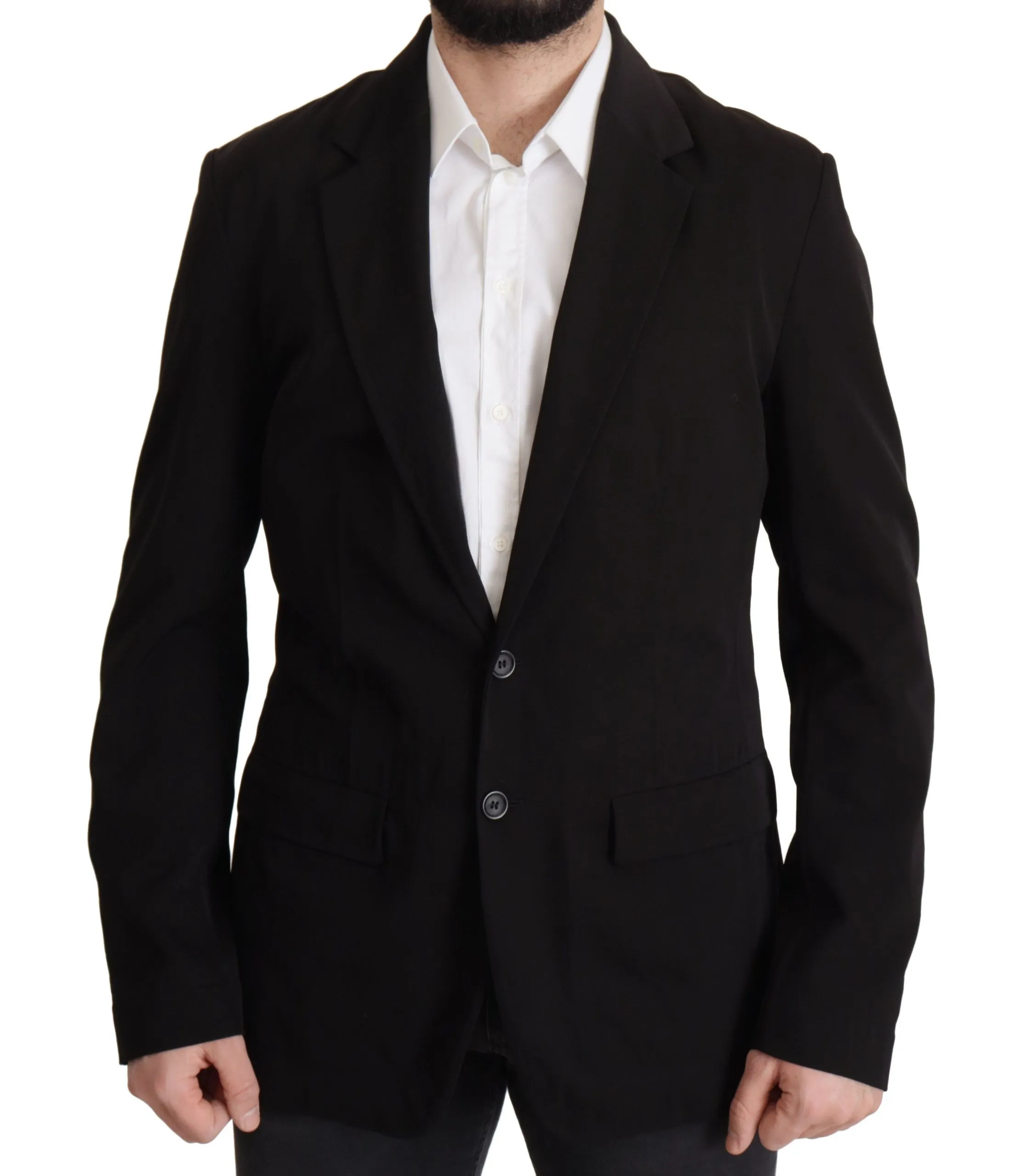 Dolce & Gabbana Men's Elegant Virgin Wool Single Breasted Jacket
