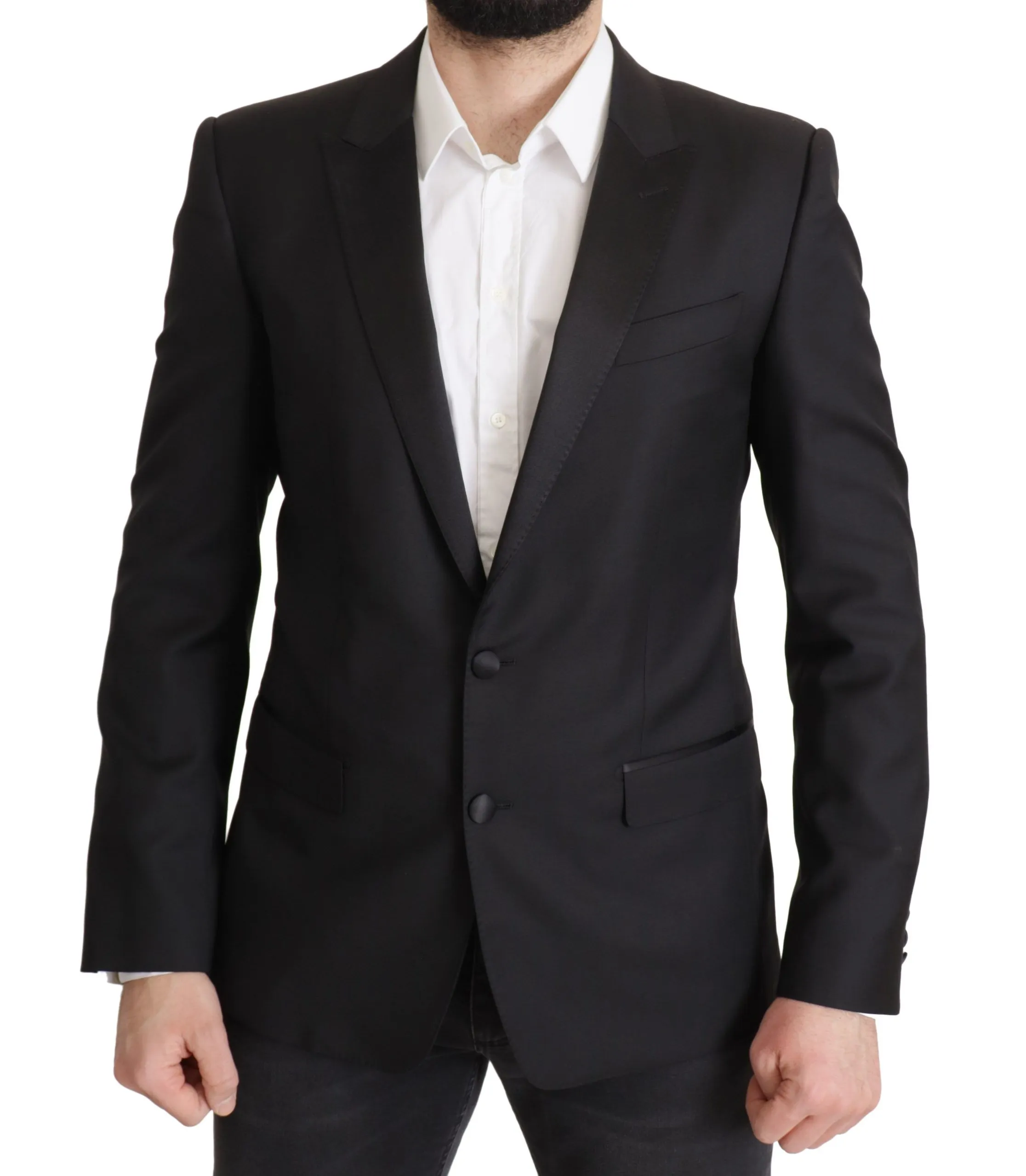 Dolce & Gabbana Men's Elegant Martini Wool Silk Blend Blazer