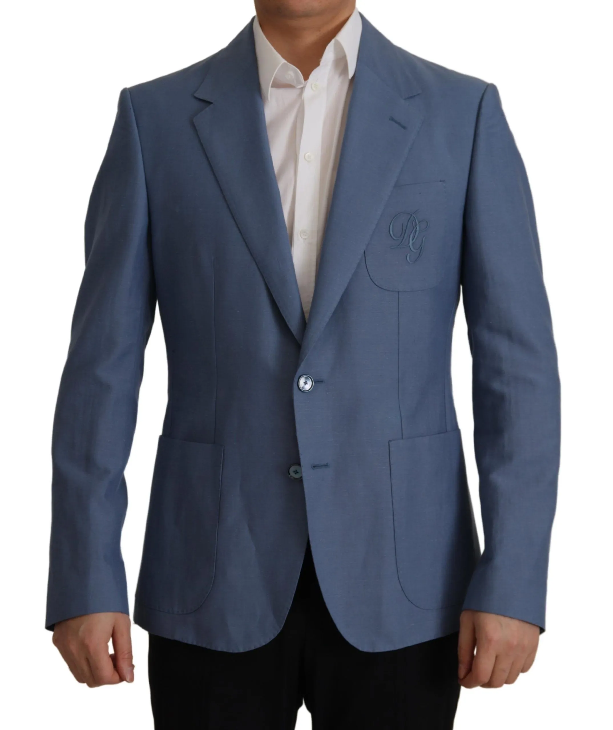 Dolce & Gabbana Men's Elegant Single Breasted Linen Jacket