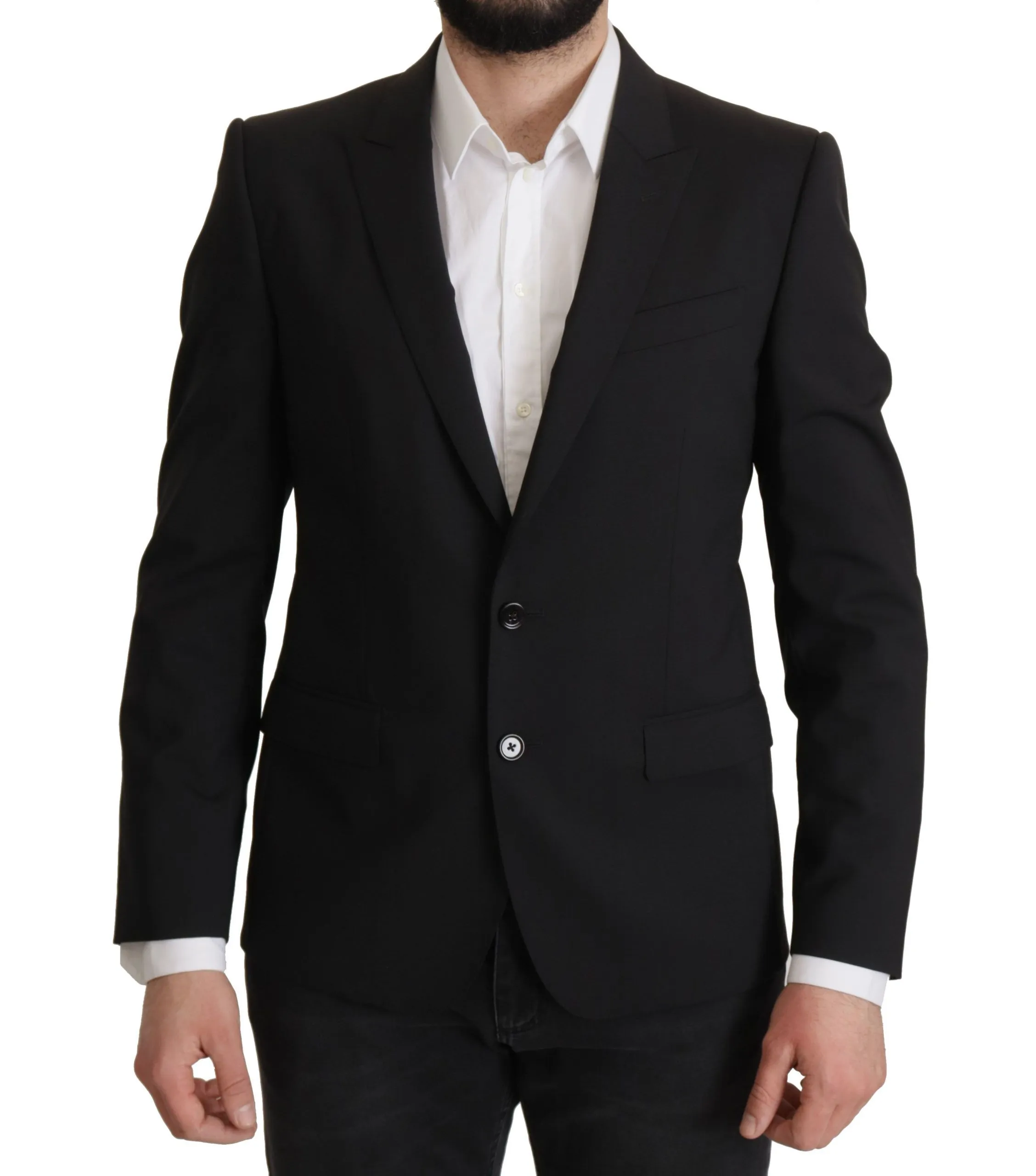 Dolce & Gabbana Men's Elegant Slim Fit Black Blazer Jacket