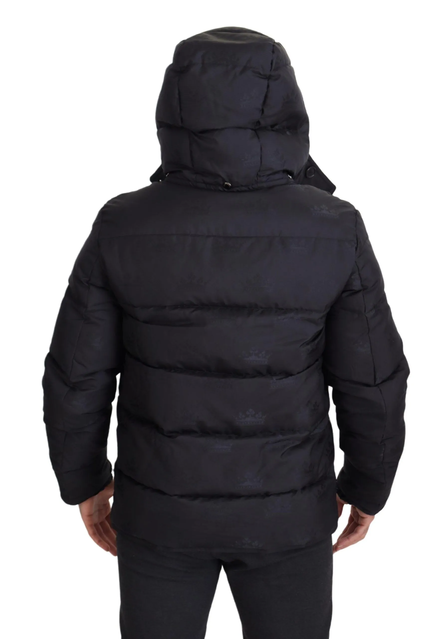 Dolce & Gabbana Men's Elegant Quilted Puffer Jacket in Black