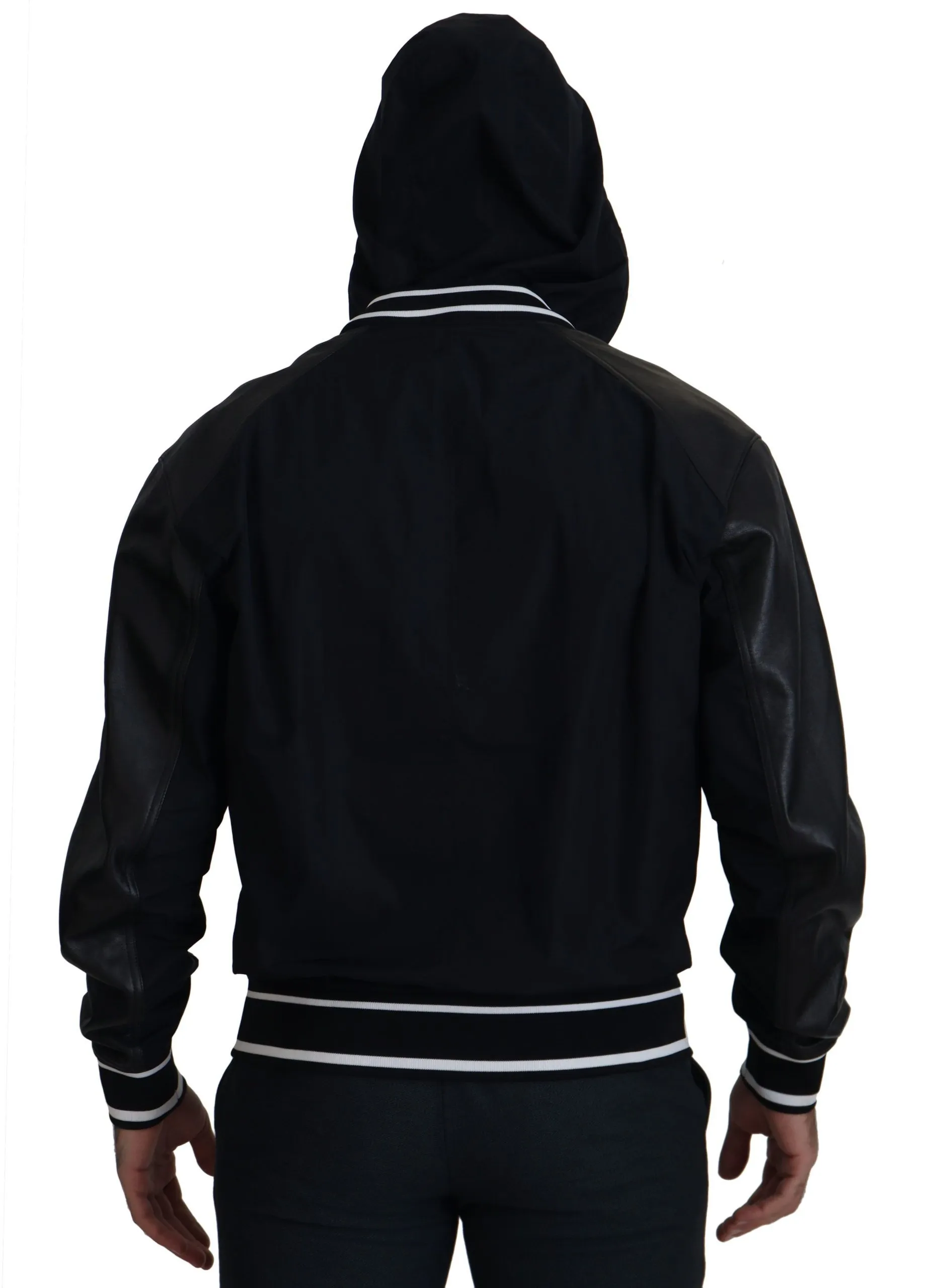 Dolce & Gabbana Men's Elegant Black Bomber Blouson Jacket