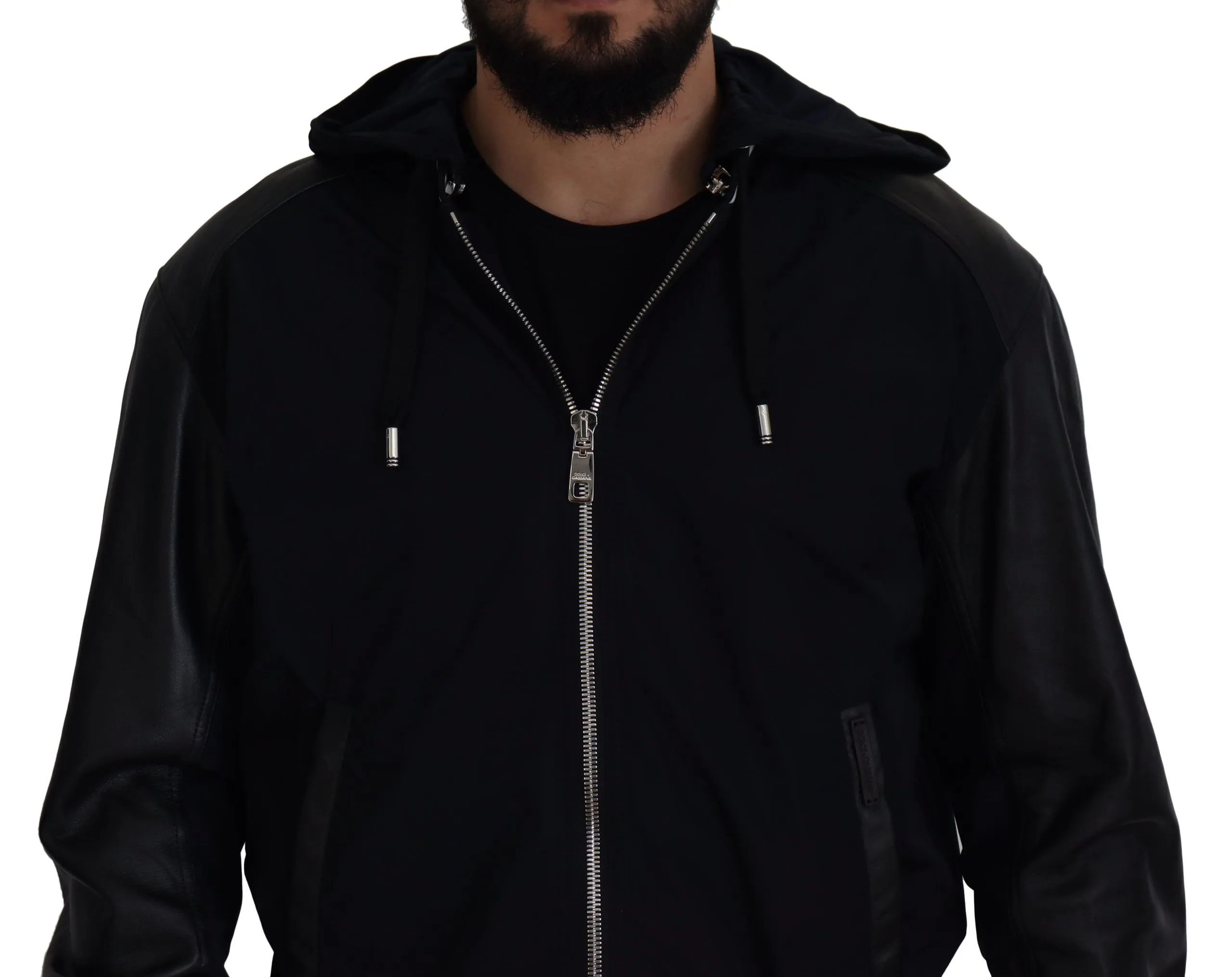 Dolce & Gabbana Men's Elegant Black Bomber Blouson Jacket