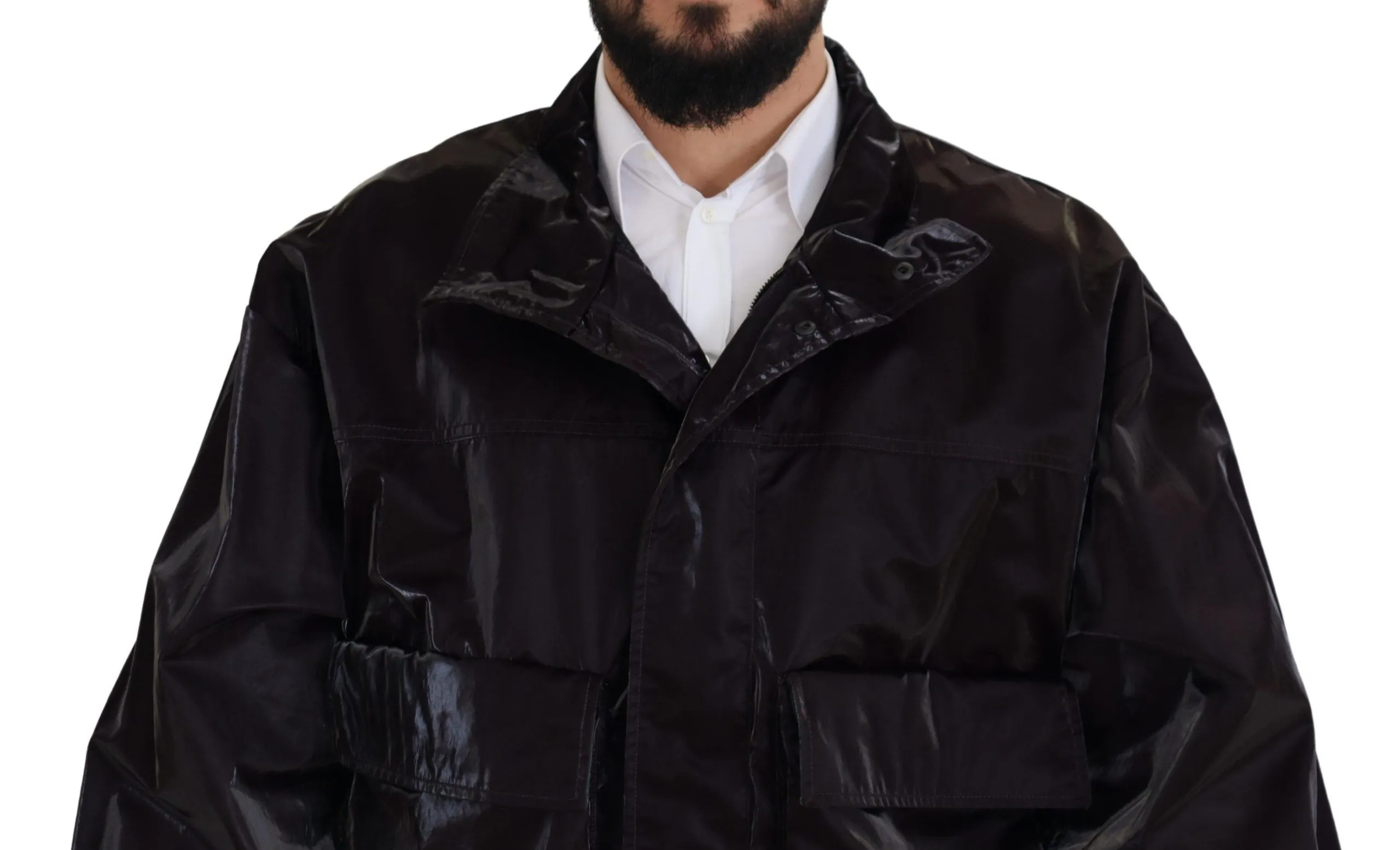 Dolce & Gabbana Men's Elegant Bordeaux Collared Jacket