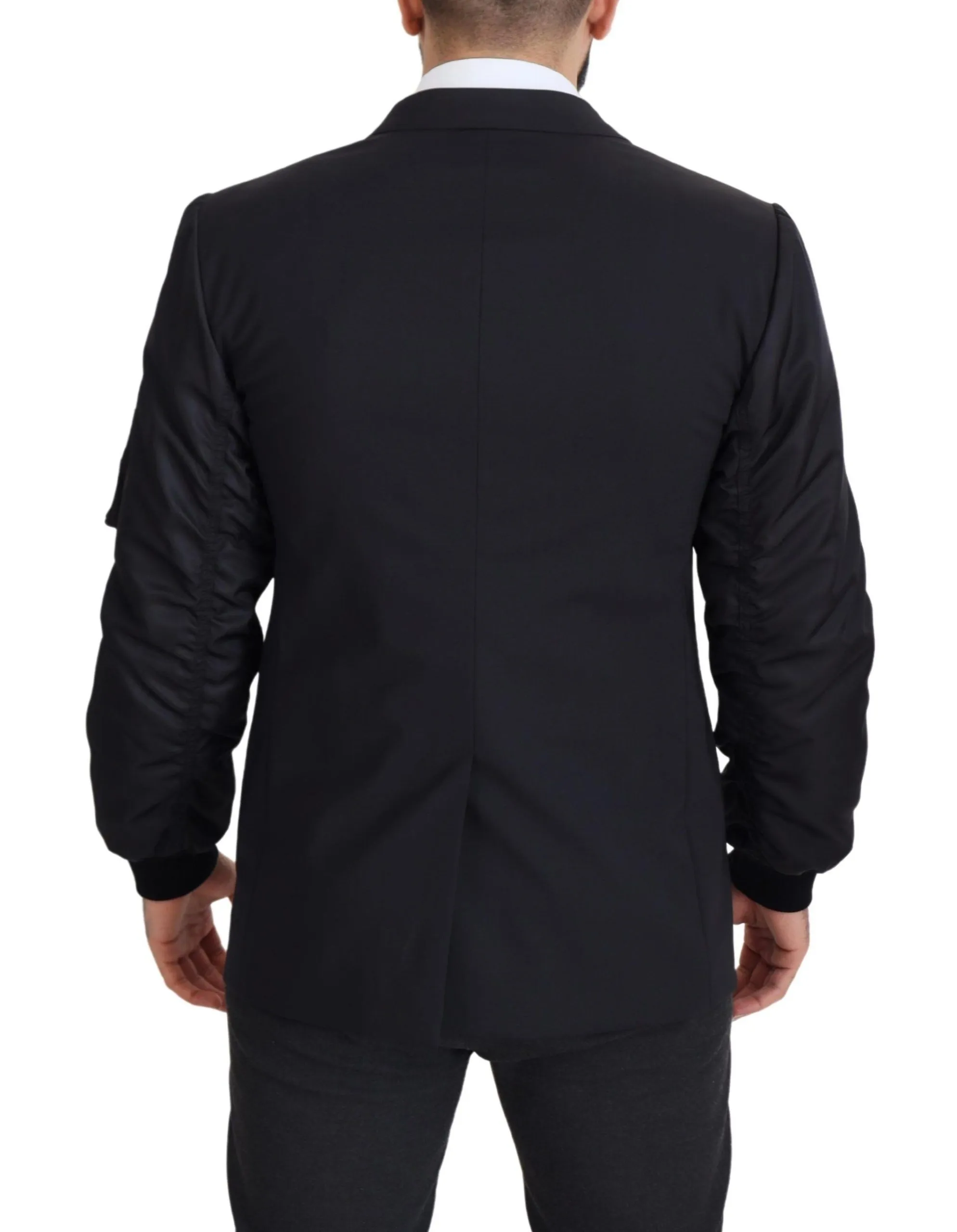 Dolce & Gabbana Men's Elegant Black Virgin Wool Jacket